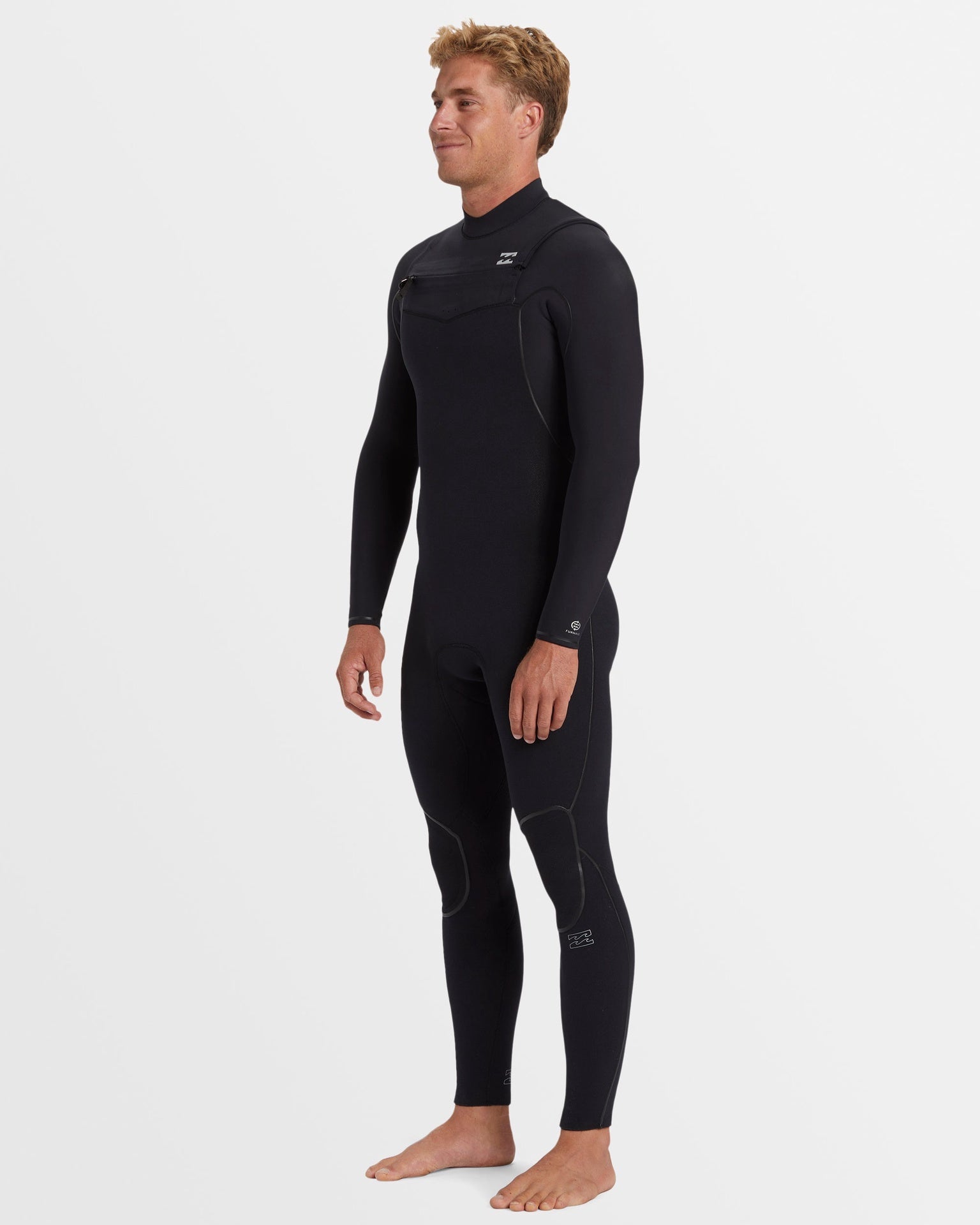 Billabong | Furnace 3/2mm Chest Zip Long Sleeve Steamer Full Suit Wetsuit. Black