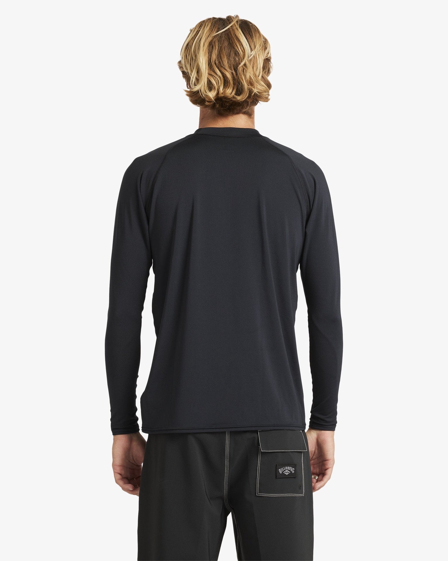 Billabong | Boxed Arch 50+ UPF Relaxed Fit Long Sleeve Rashguard. Stealth