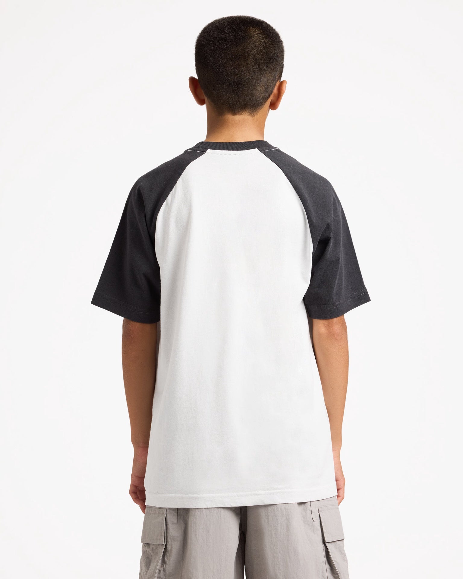 Billabong | Boys Spec 73 Collection OG Fit Raglan Short Sleeve T-Shirt. Fog