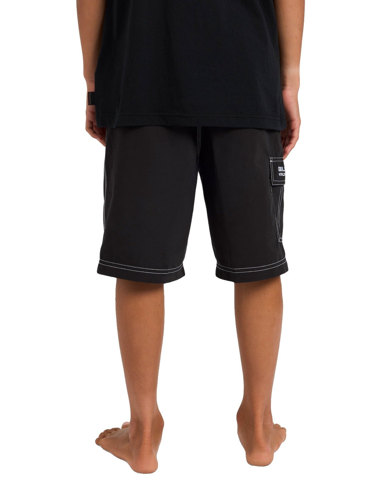 Billabong | Boys Throw On Elastic Waist Boardshort. Black