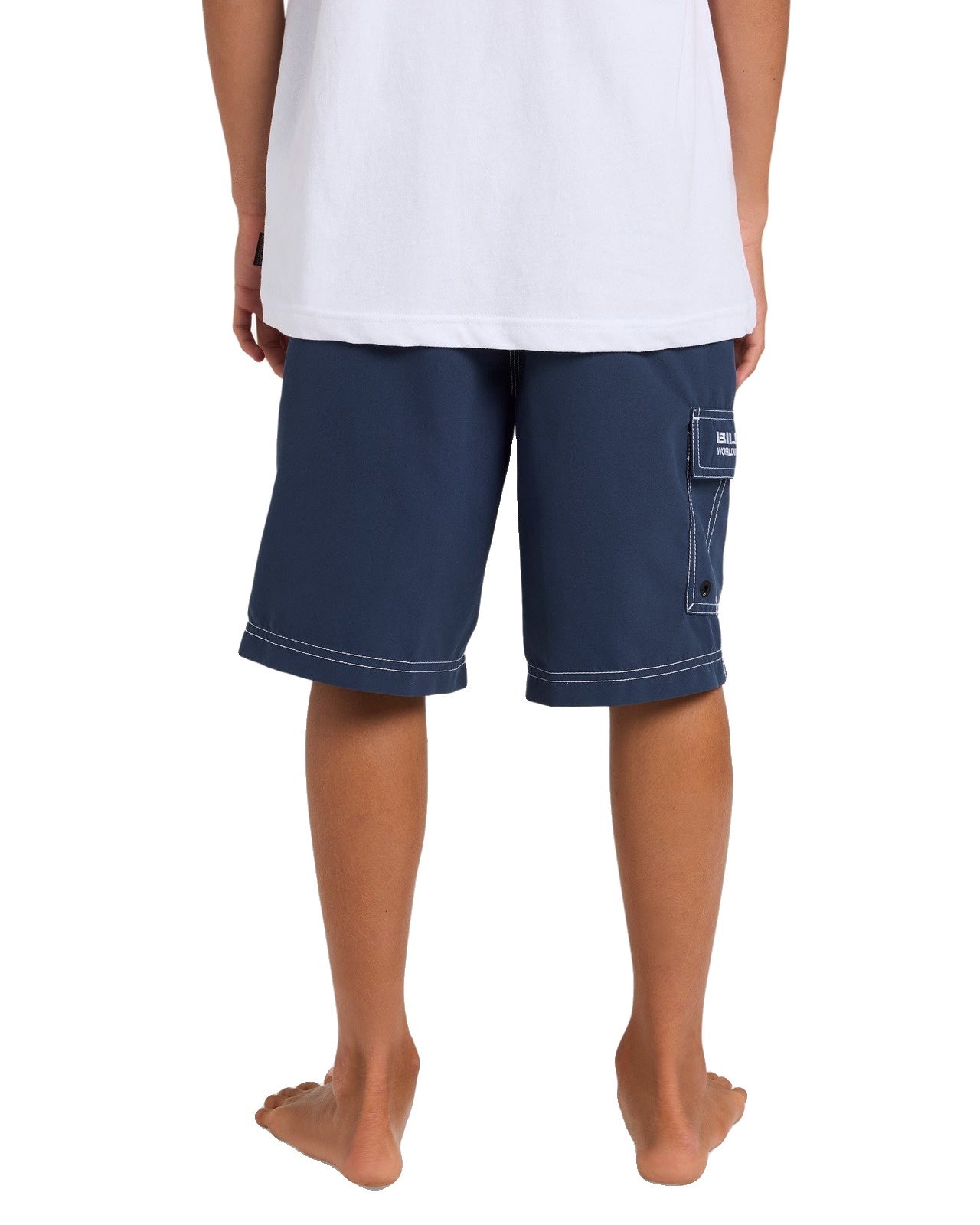 Billabong | Boys Throw On Elastic Waist Boardshort. Dusty Indigo