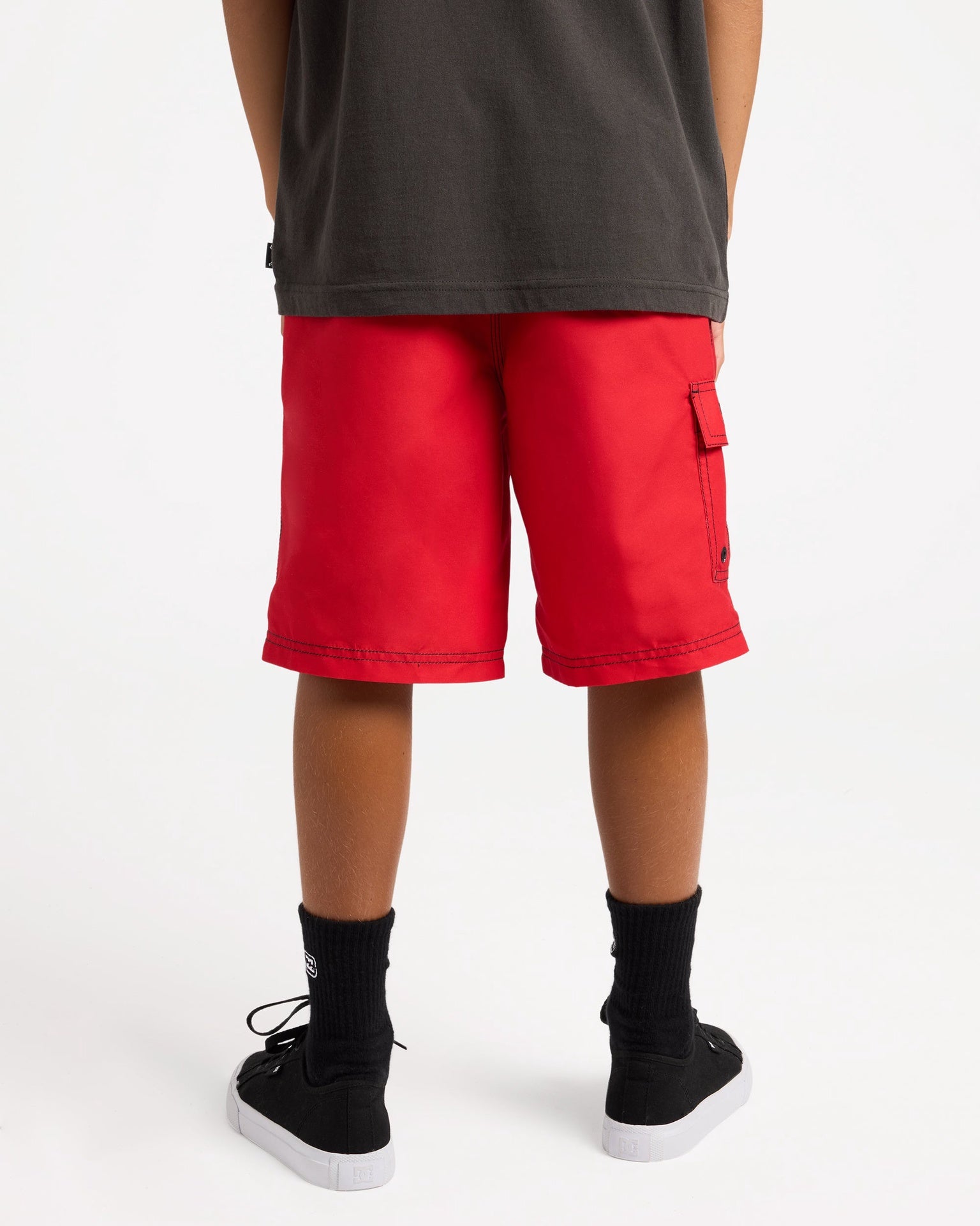 Billabong | Boys Throw On Elastic Waist Boardshort.Red Core