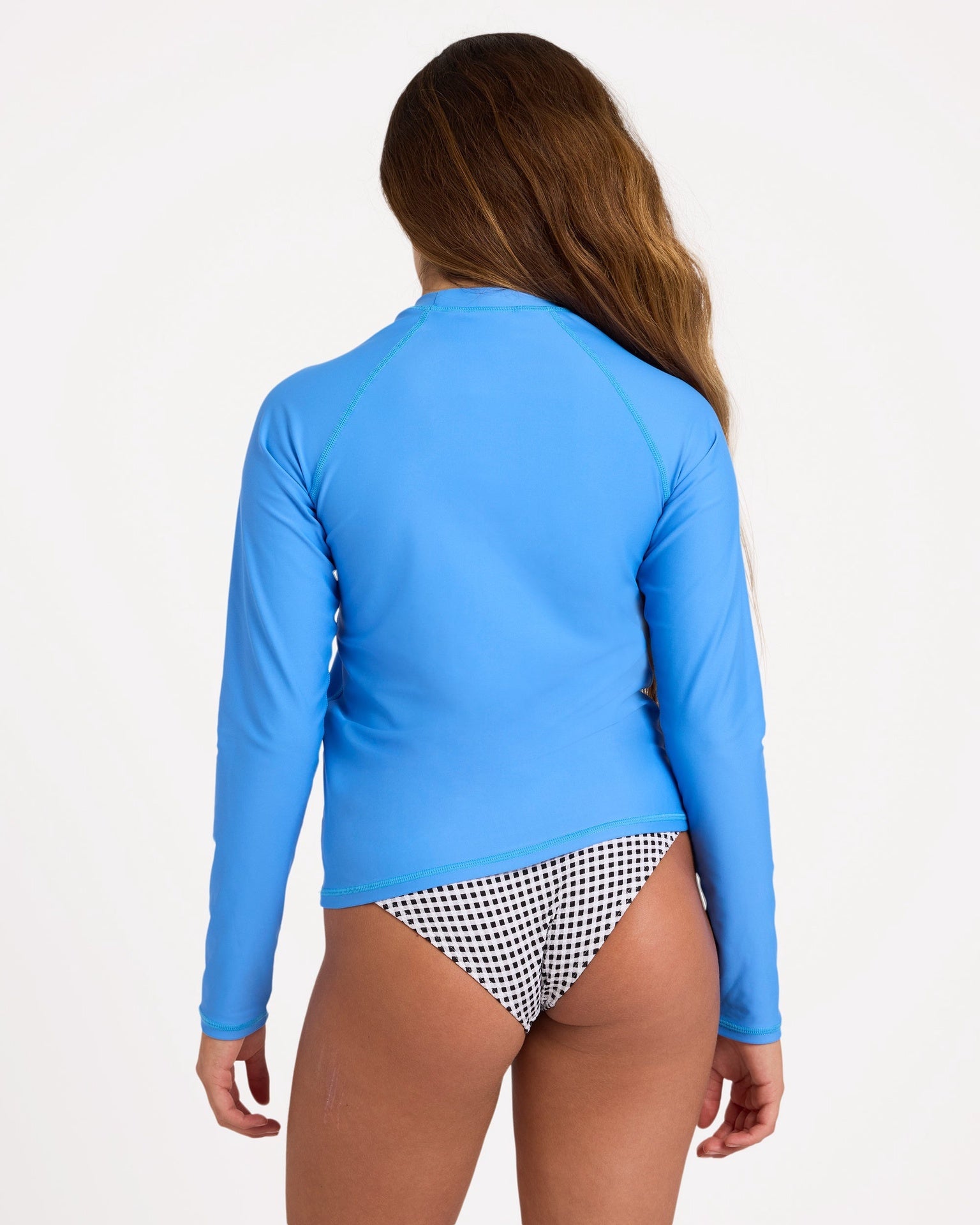 Billabong | Girls Breaker Squad Long Sleeve 50+ UPF Rashguard. Tidal Blue