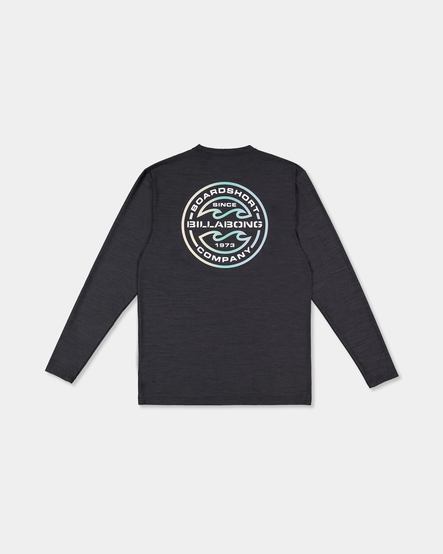 Billabong | Rotor Shoreline 50+ UPF Long Sleeve Rashguard. Black Heather