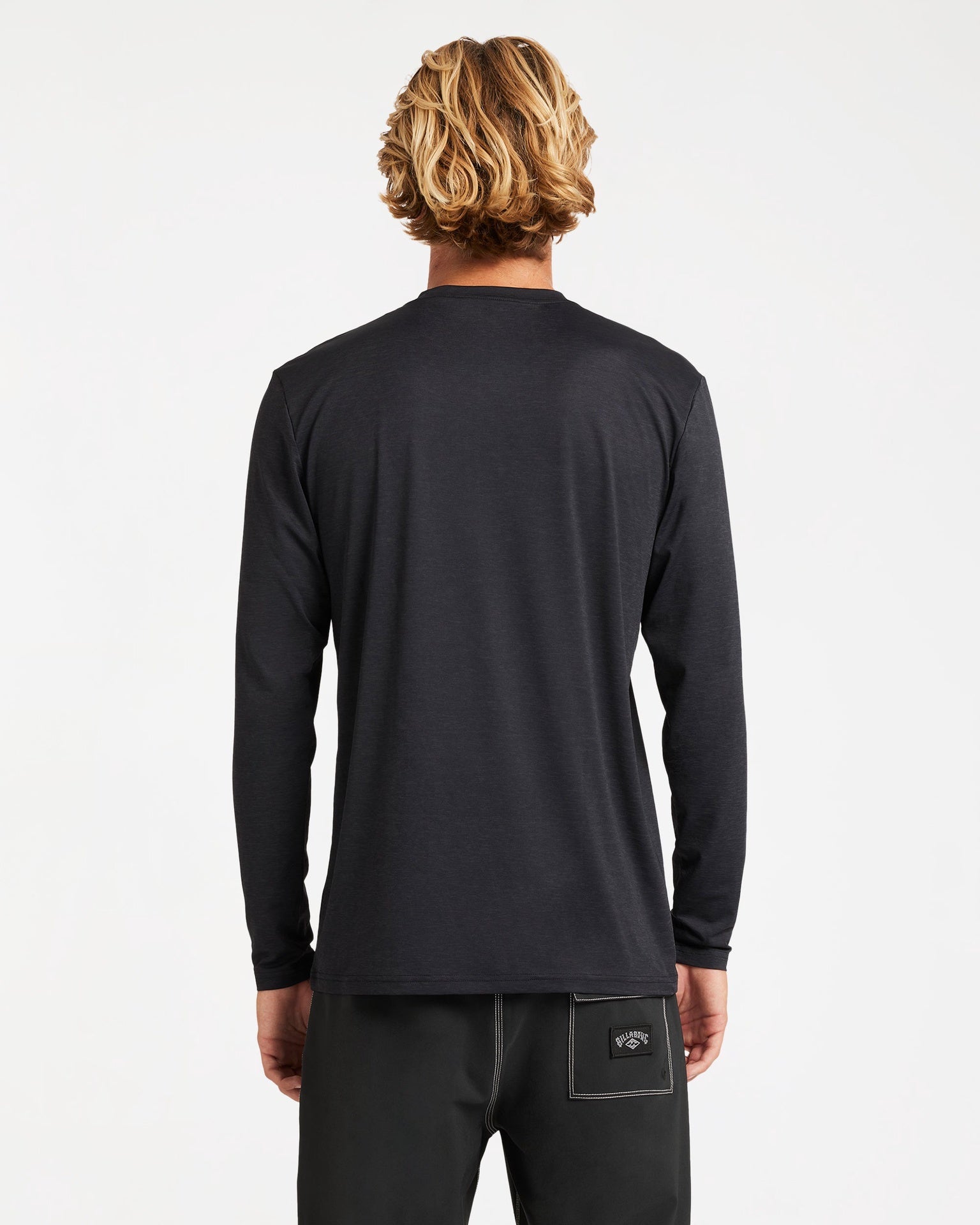 Billabong | Shoreline Loose Fit 50+ UPF Long Sleeve Rash Vest. Black Heather