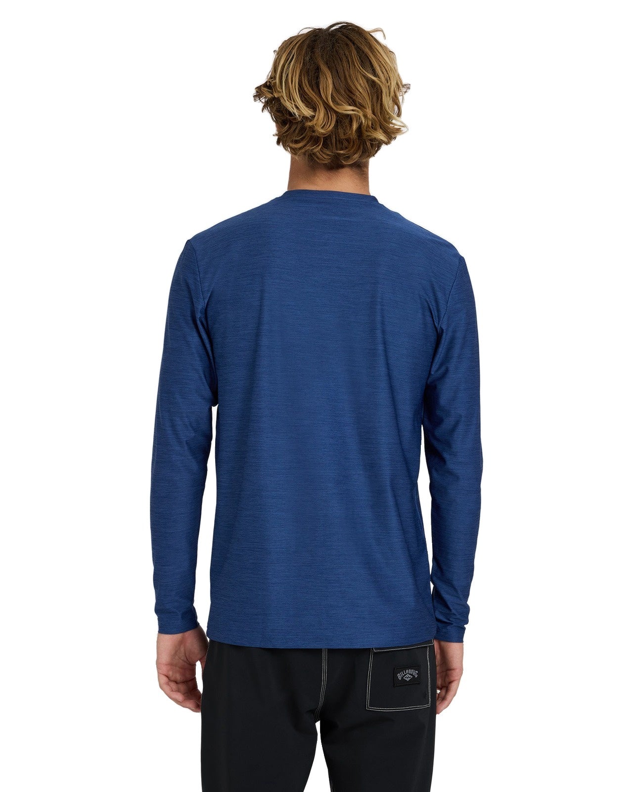 Billabong | Shoreline Loose Fit Long Sleeve 50+ UPF Rashguard. Denim Heather