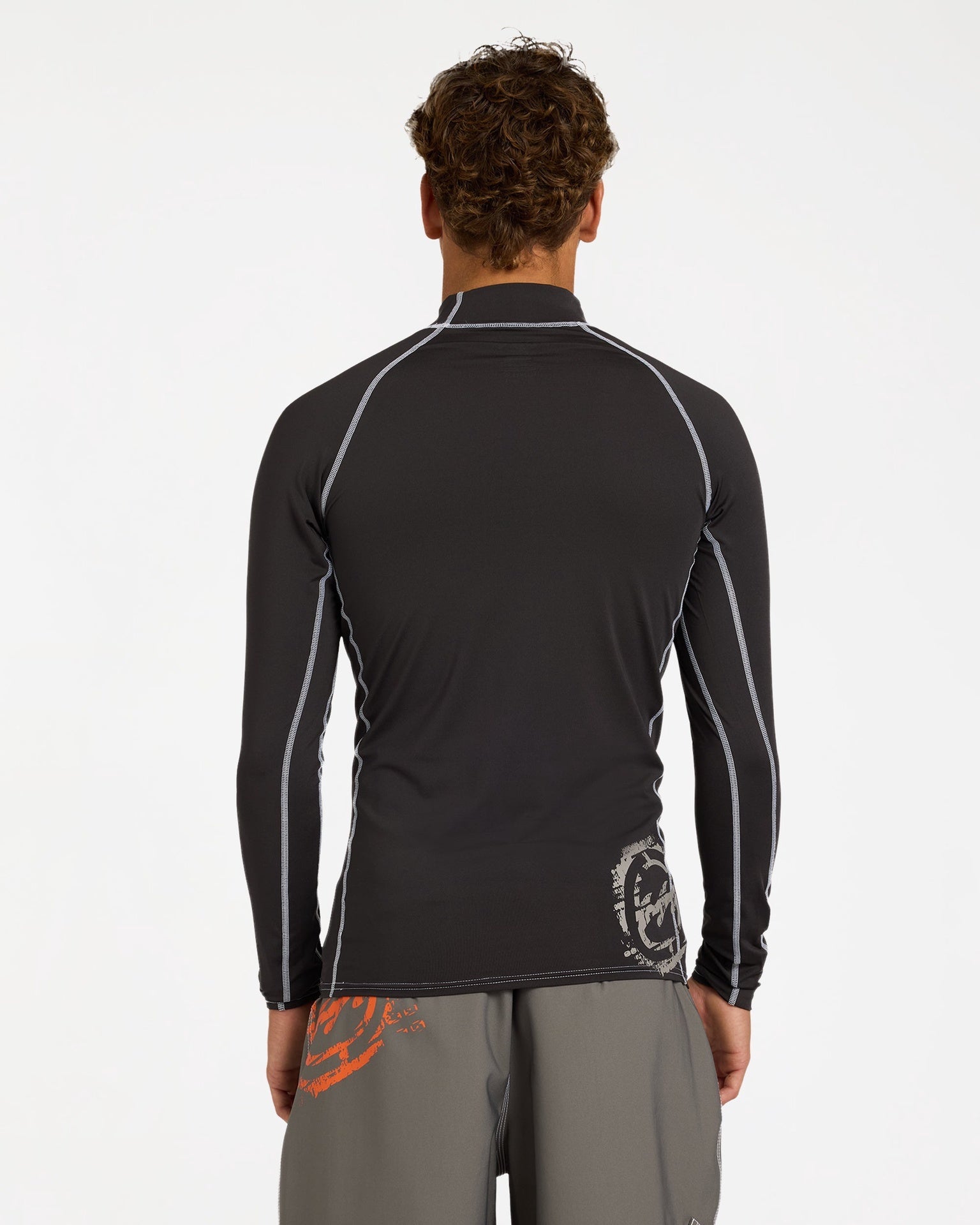 Billabong | Spec 73 Performance Fit Long Sleeve Rashguard. Washed Black