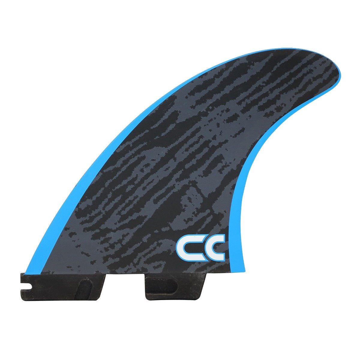 FCS2 x Crosby Colapinto | CC Athlete Series Accelerator PC Medium Tri Fin Set. Black/Blue