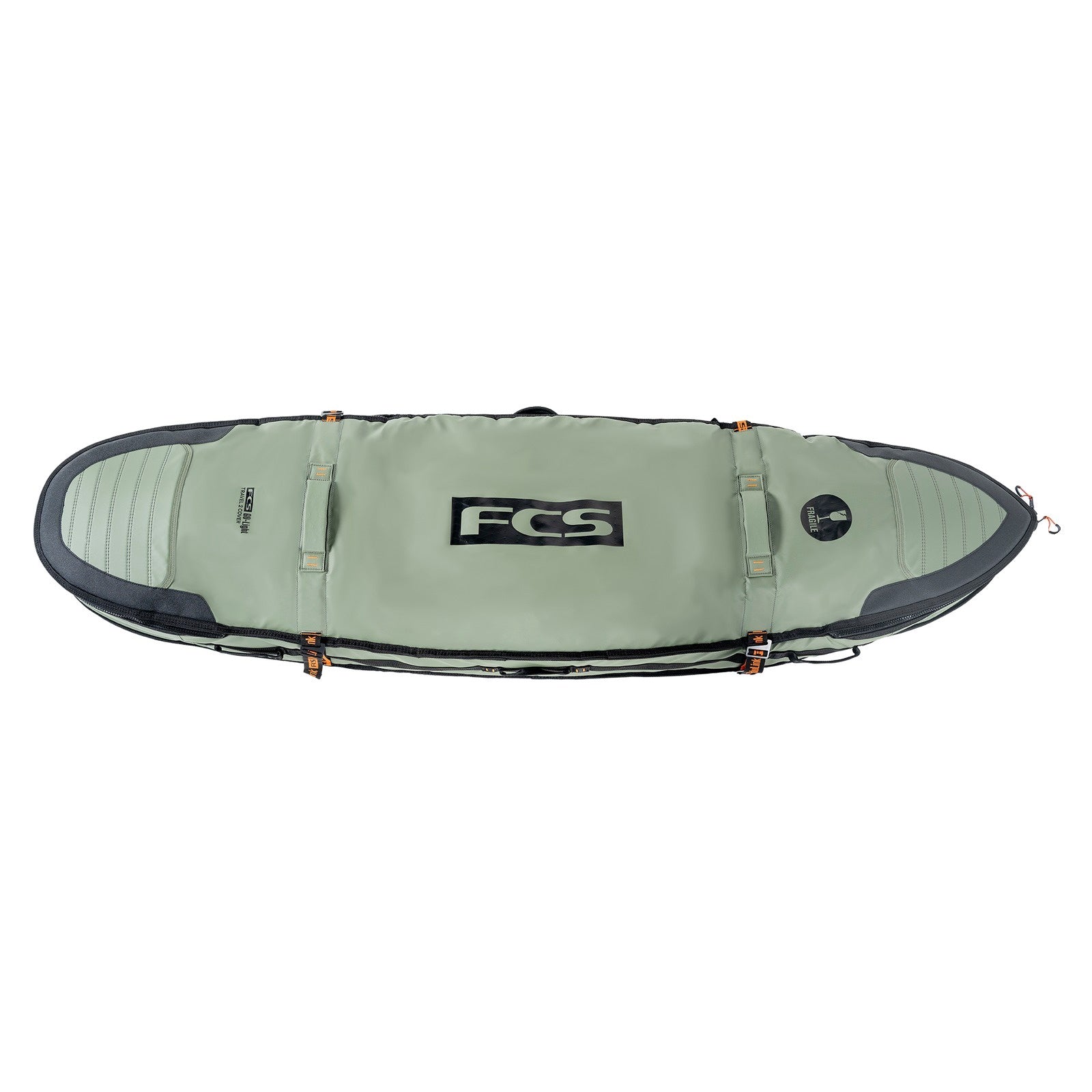 FCS | 6'0" GO-Light Travel 2 Shortboard / Fish Double Surfboard Cover