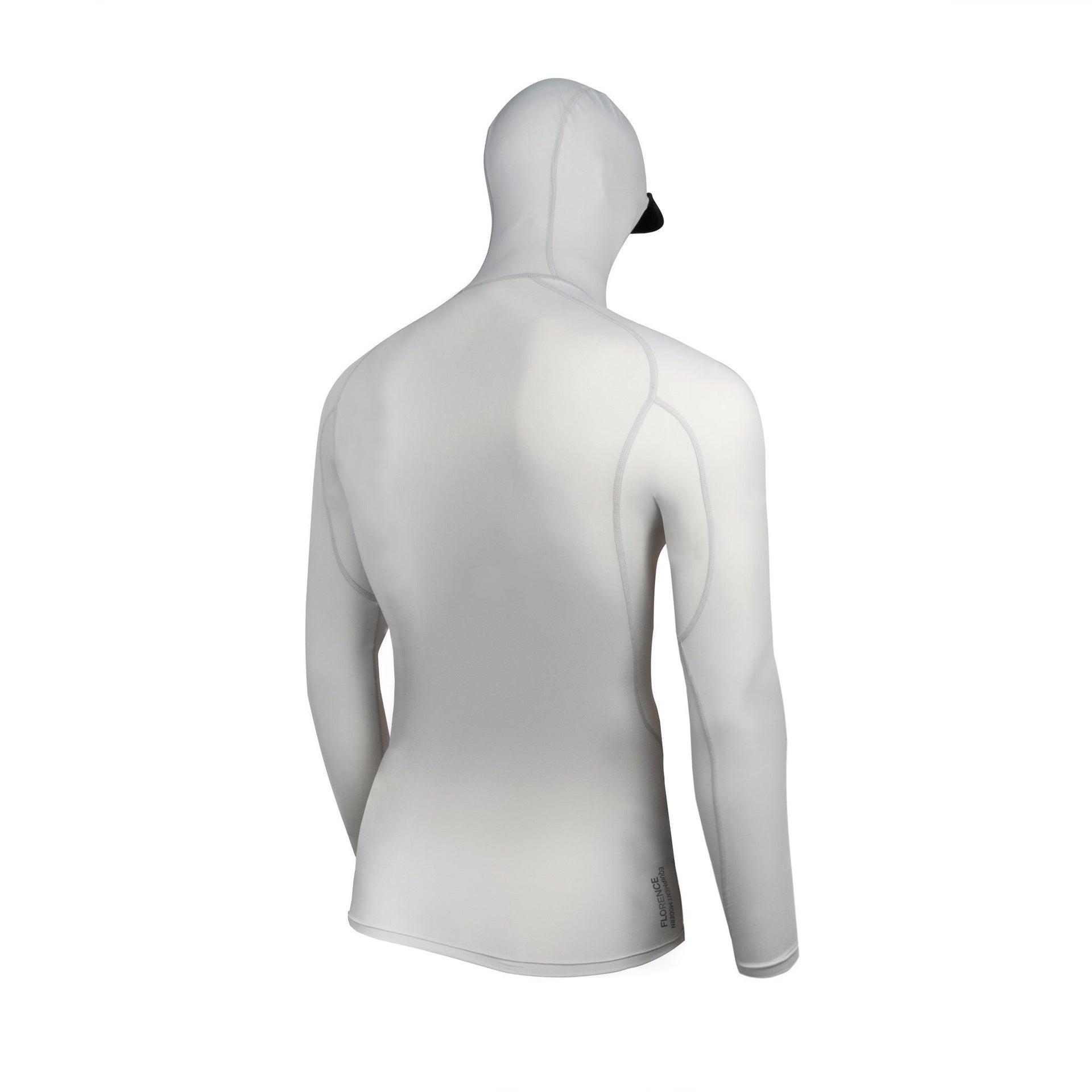 Florence Marine X | FMX Long Sleeve Hooded Rashguard Tall. Silver