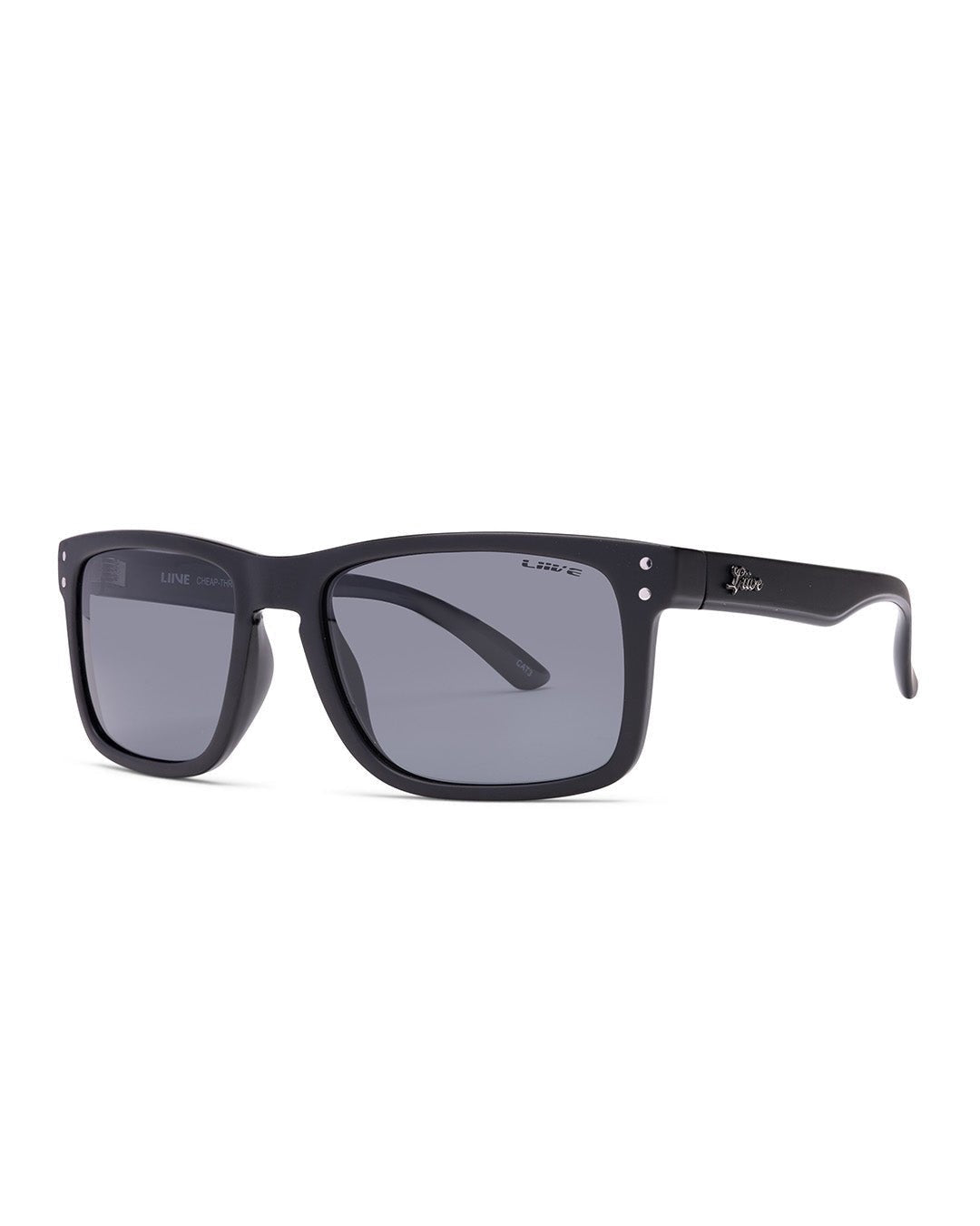 LIIVE | Cheap Thrill Twin Blacks Sunglasses. Matte Black/Smoke Polarised