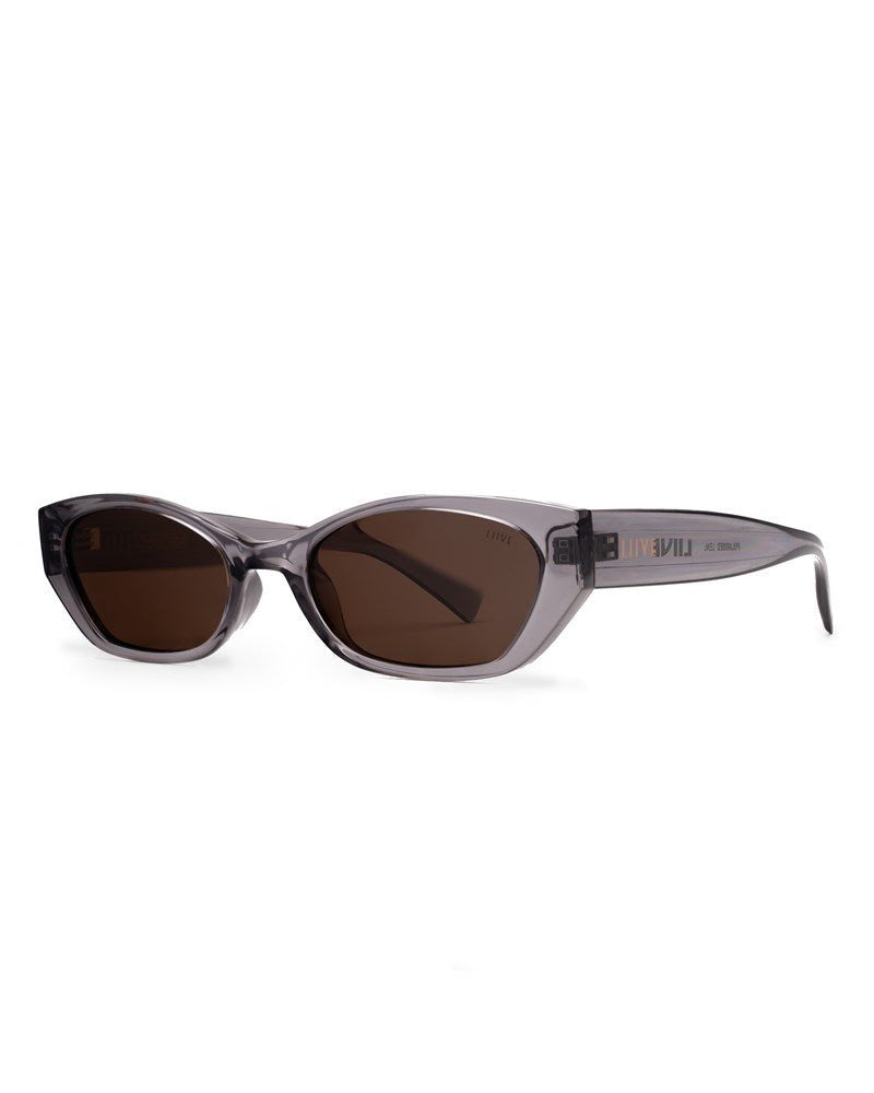 LIIVE | Tobes Sunglasses. Xtal-Crystal Smoke/Brown-Amber Polarised