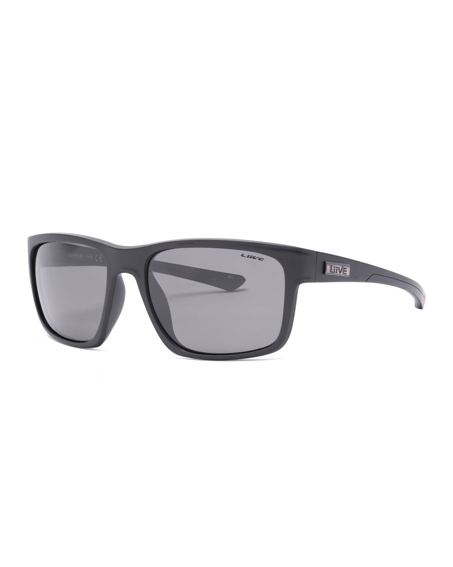 LIIVE | Whip Sunglasses. Matt Black / Polarised