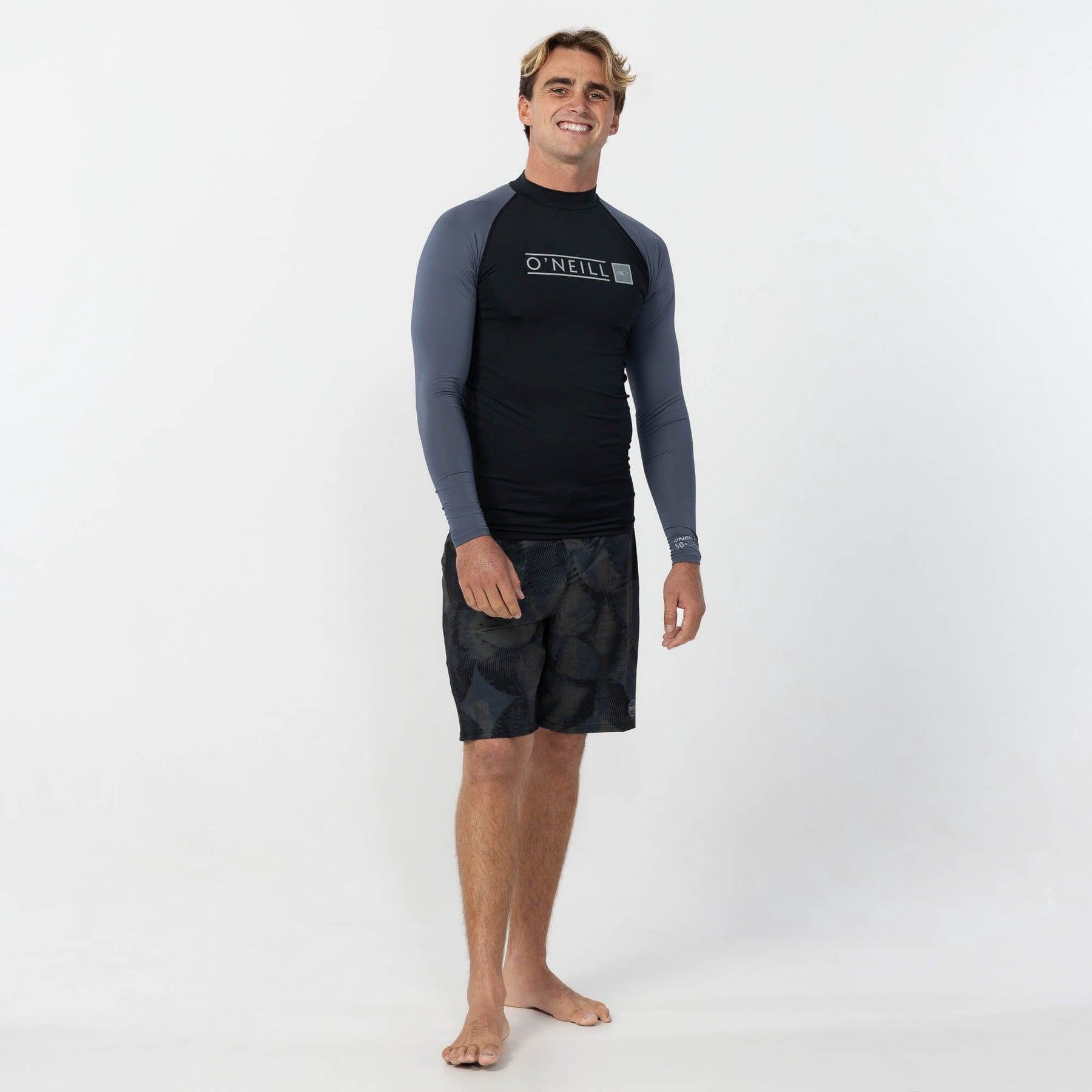 O'Neill | Reactor Block UV Long Sleeve Rashguard. Orion Blue