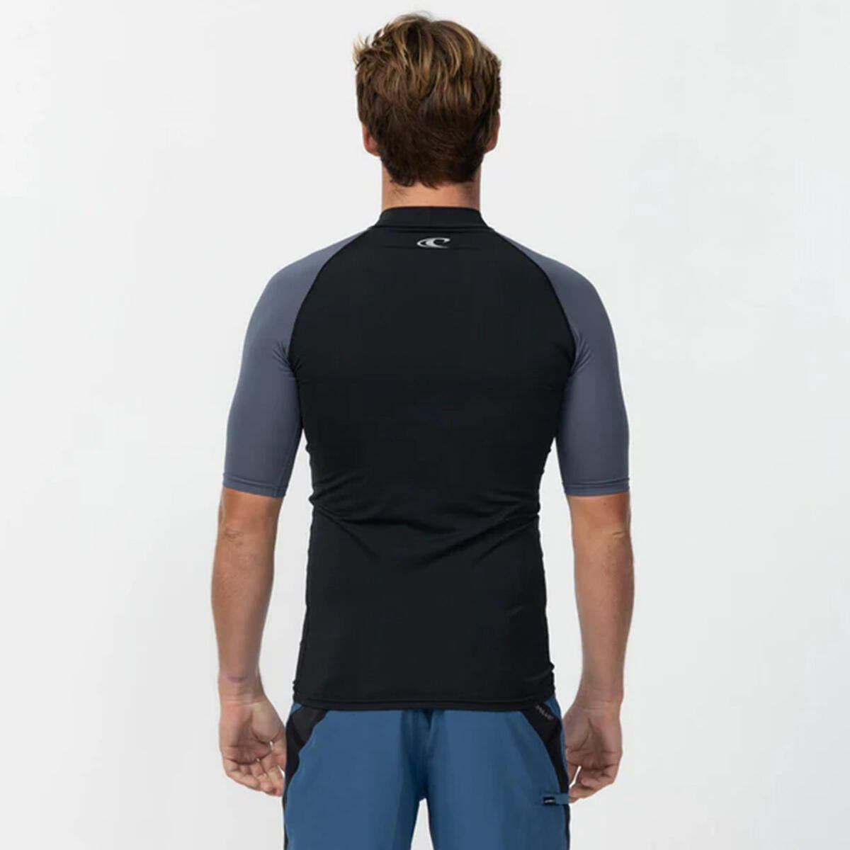 O'Neill | Reactor Block UV Short Sleeve Rashguard. Navy/Royal
