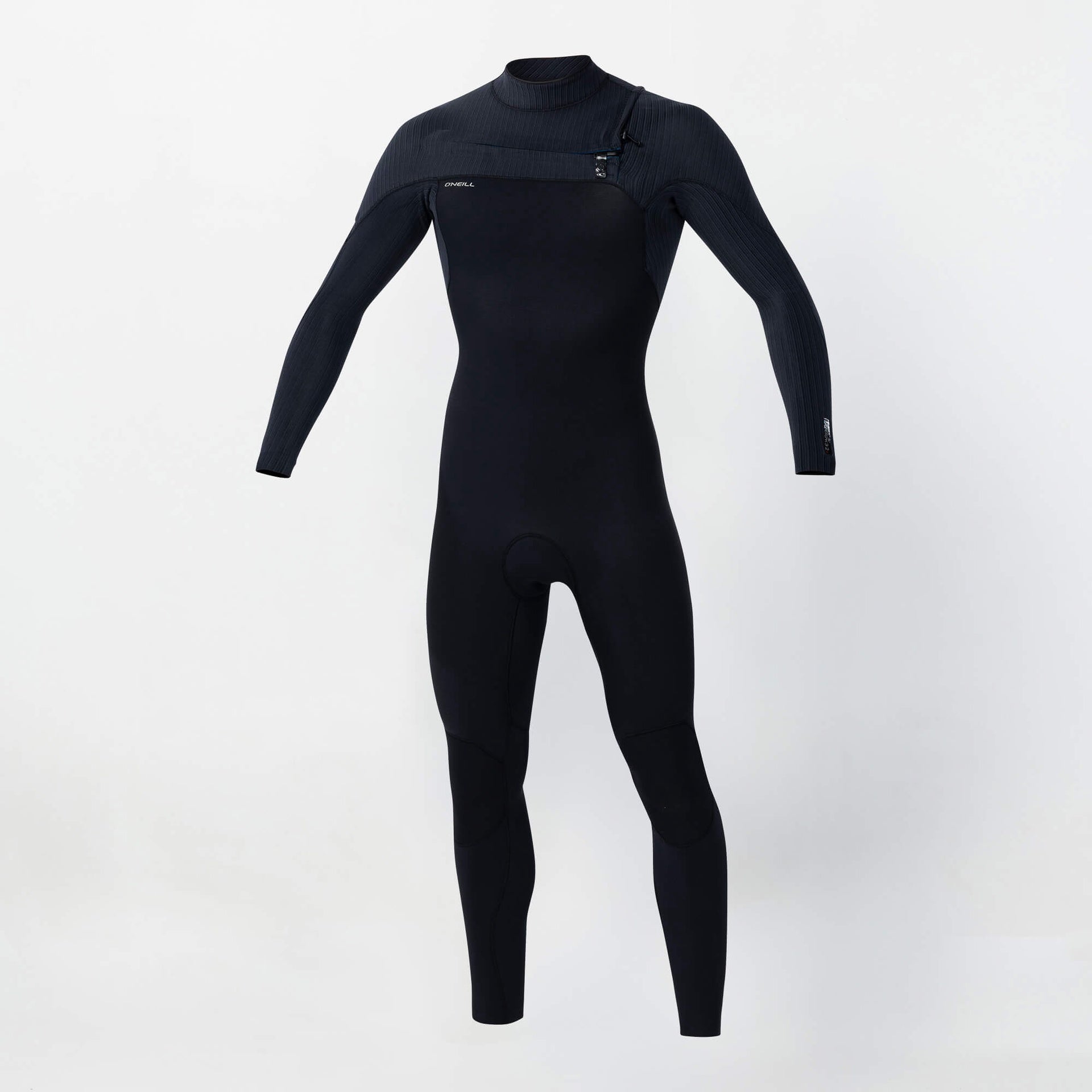 O'Neill | Hyperfreak Chest Zip 2/2mm Long Sleeve Full Suit Steamer. Black / Black / Black