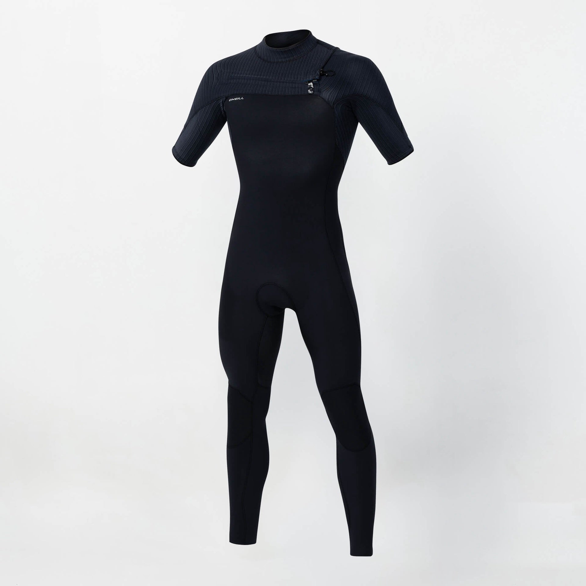 O'Neill | Hyperfreak 2mm Chest Zip Short Sleeve Steamer. Black / Black