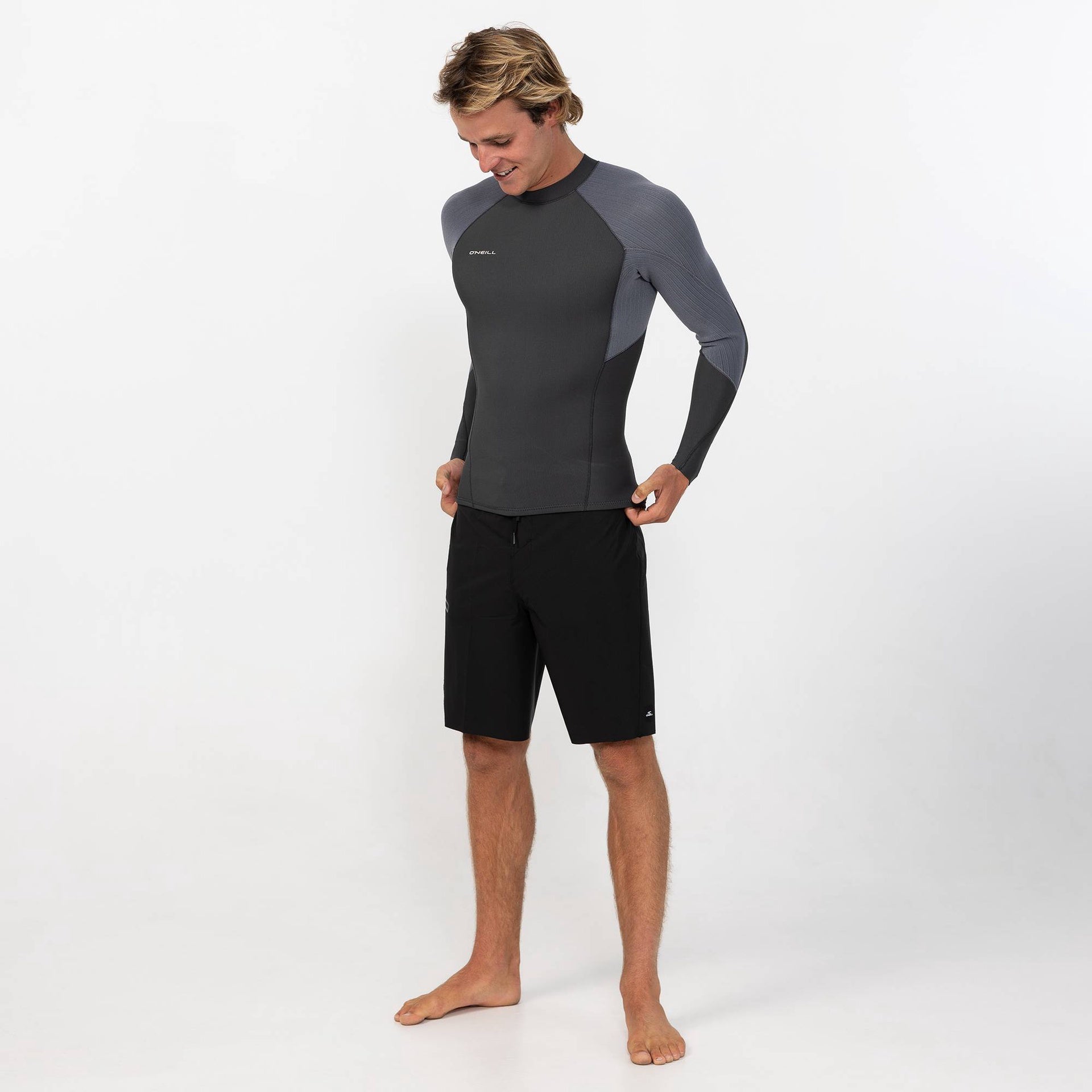 O'Neill | HyperFreak GBS 2mm Long Sleeve Wetsuit Jacket. Tempered Steel