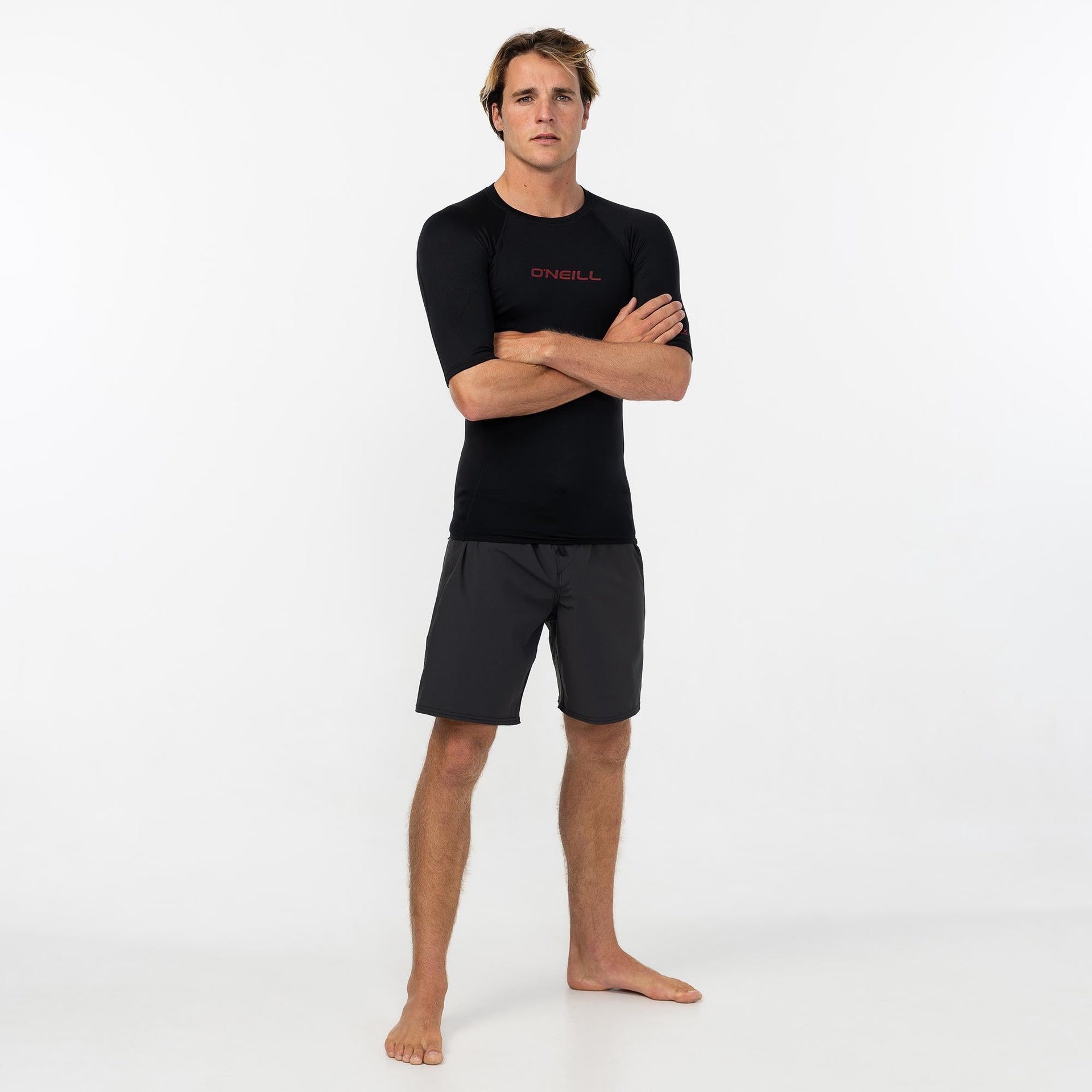 O'Neill | Thermo X Short Sleeve Crew Rashguard. Black