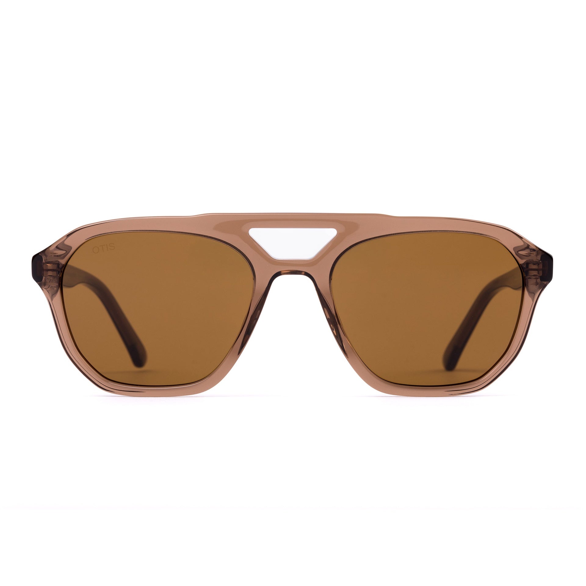 Otis | Desert Raven Sunglasses. Eco Crystal Birch / Brown