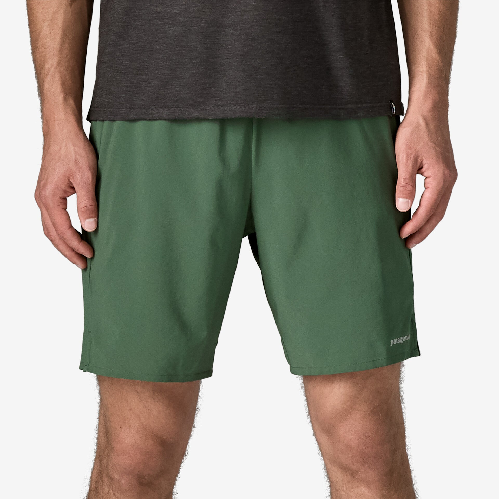 Patagonia | Men's Multi Trails Shorts 8" Plain Weave Short. Canopy Green