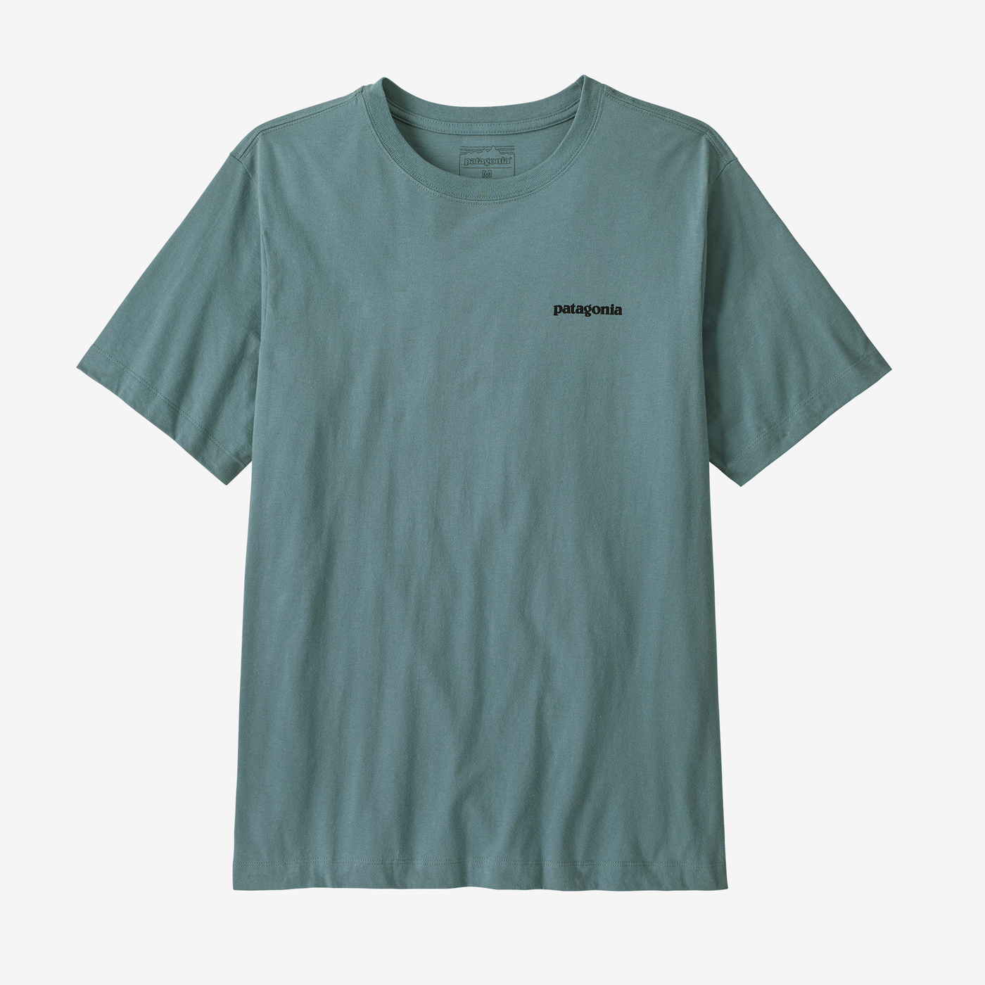 Patagonia | Mens P-6 Logo Short Sleeve T-Shirt. Blue Sage