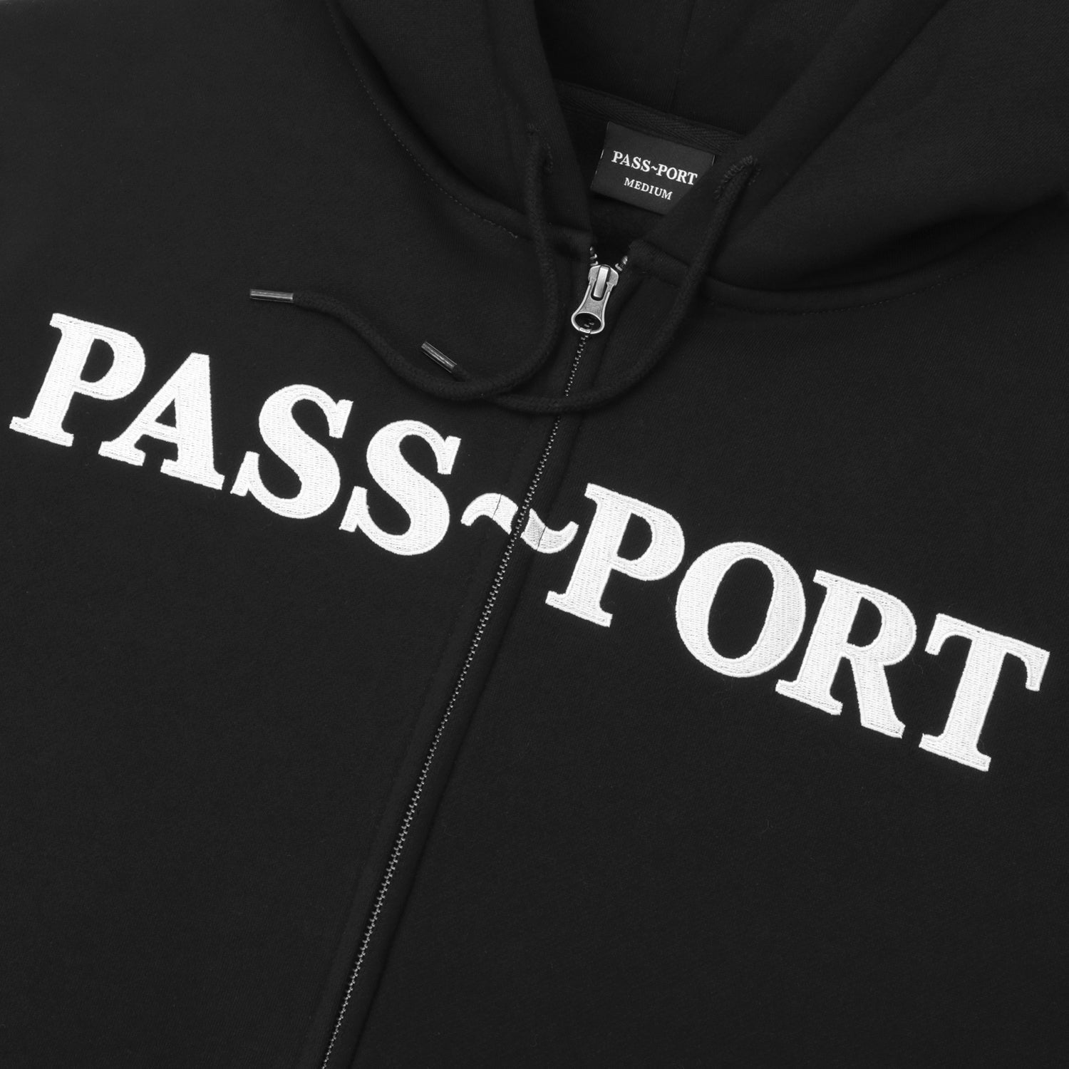 Pass~Port | Official Zip Hood. Black