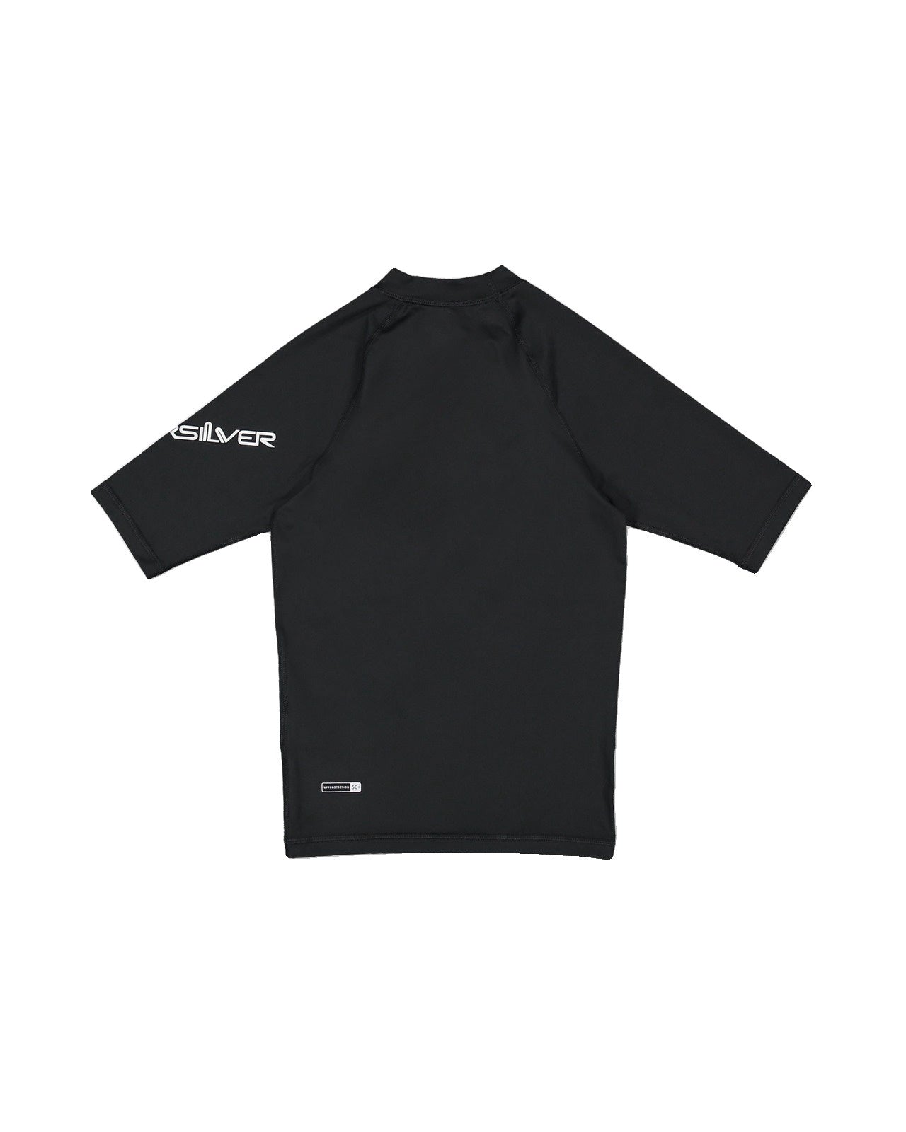 Quiksilver | Boys All Time Short Sleeve Youth ID 50+ UPF Rashguard. Black