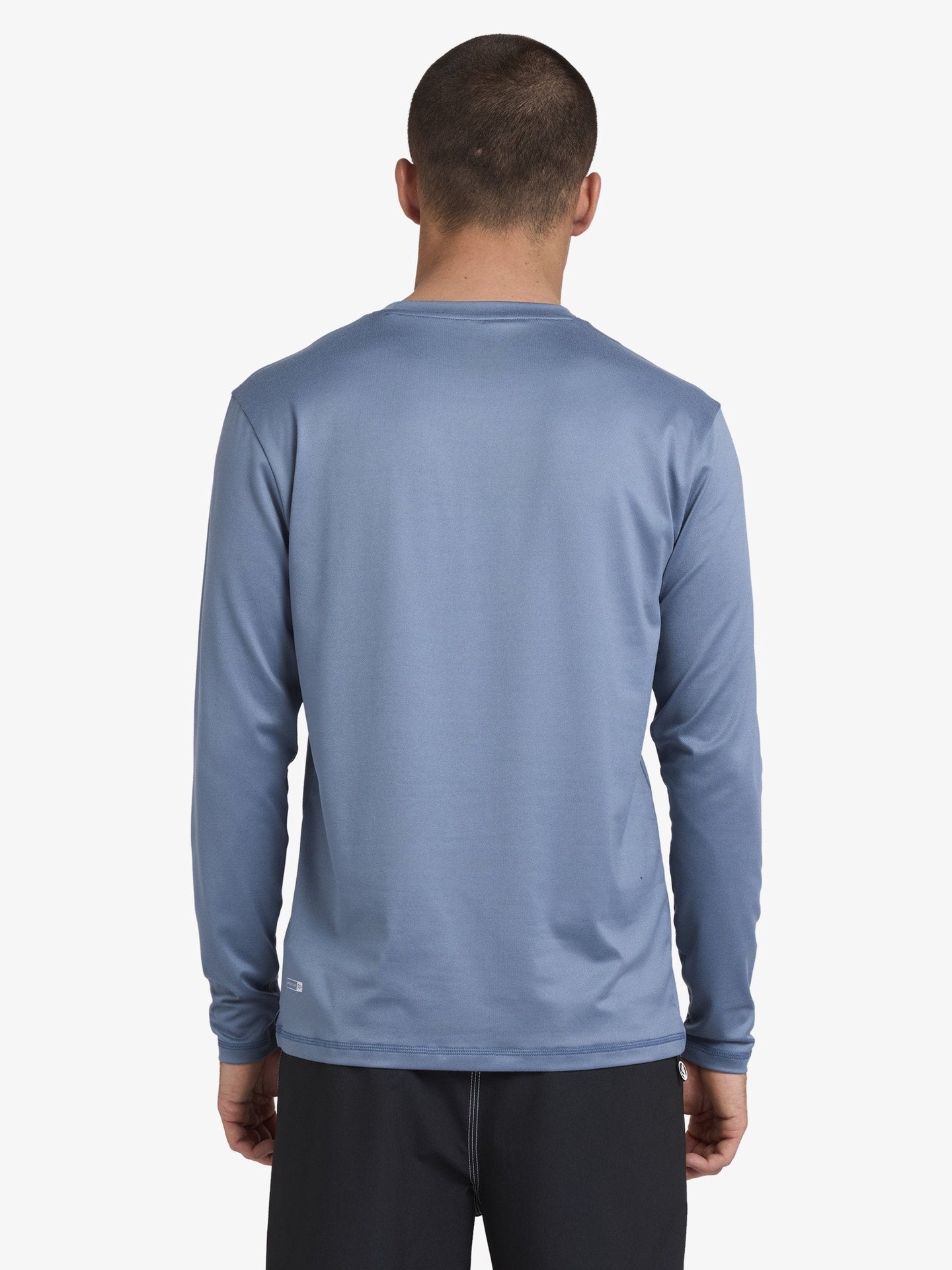 Quiksilver | Solid Streak UPF 50+ Long Sleeve Rash Guard Surf T-Shirt. China Blue