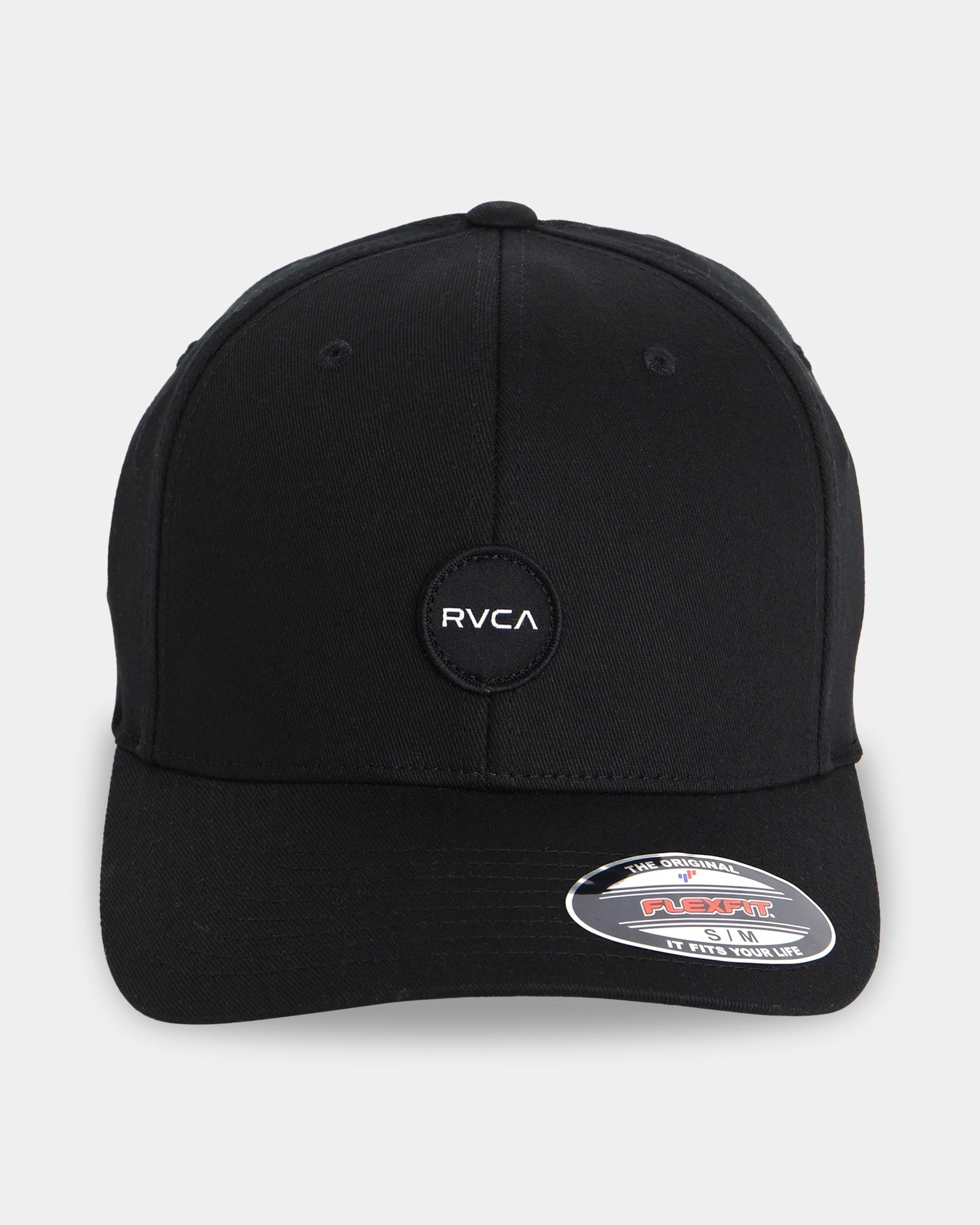RVCA Mini Motors FlexFit Fitted Cap. Black