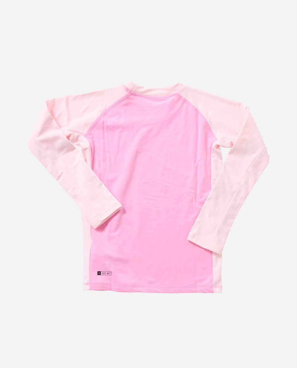 Rip Curl | Girls Icon 50+ UPF Brushed Long Sleeve Thermal Rashguard. Bright Pink