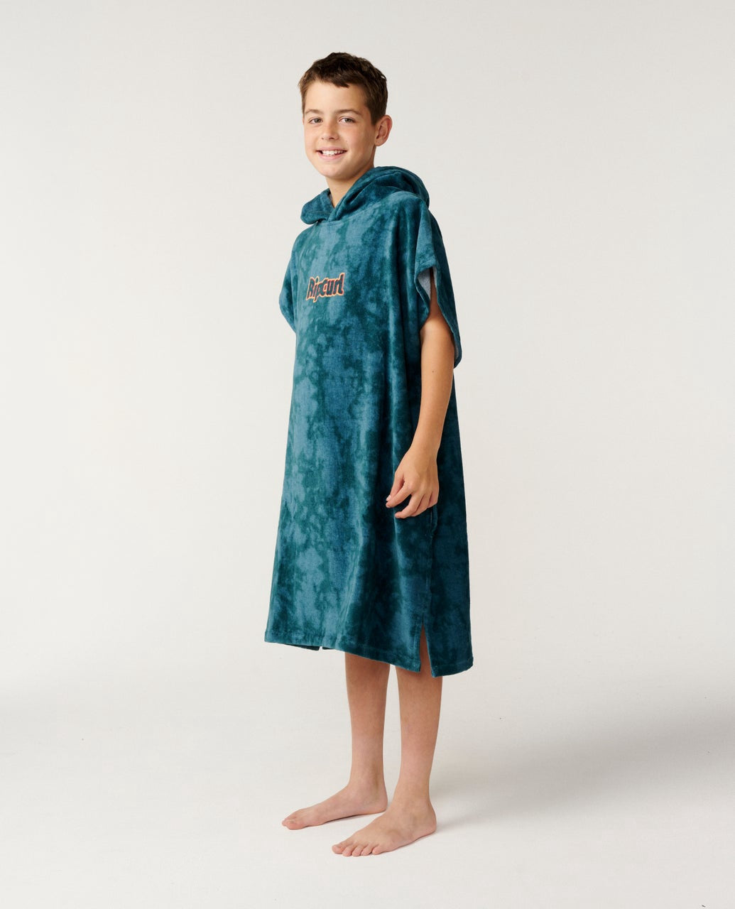 Rip Curl | Kids Sessions Hooded Towel. Blue Green