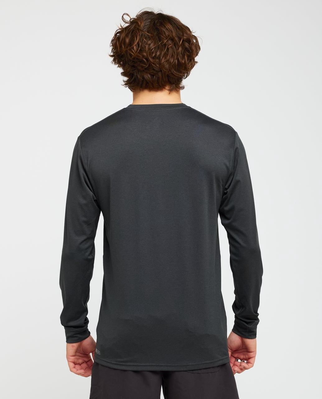 Rip Curl | Stack Long Sleeve 50+ UPF Rashguard. Black Marle