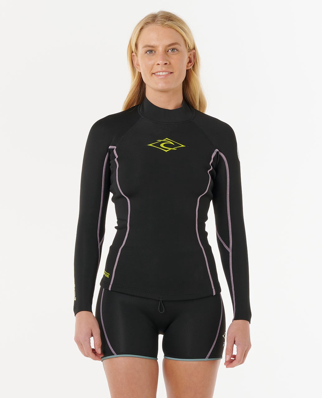Rip Curl x Steph Gilmore | Ladies Dawn Patrol 1.5mm Long Sleeve Wetsuit Jacket. Black