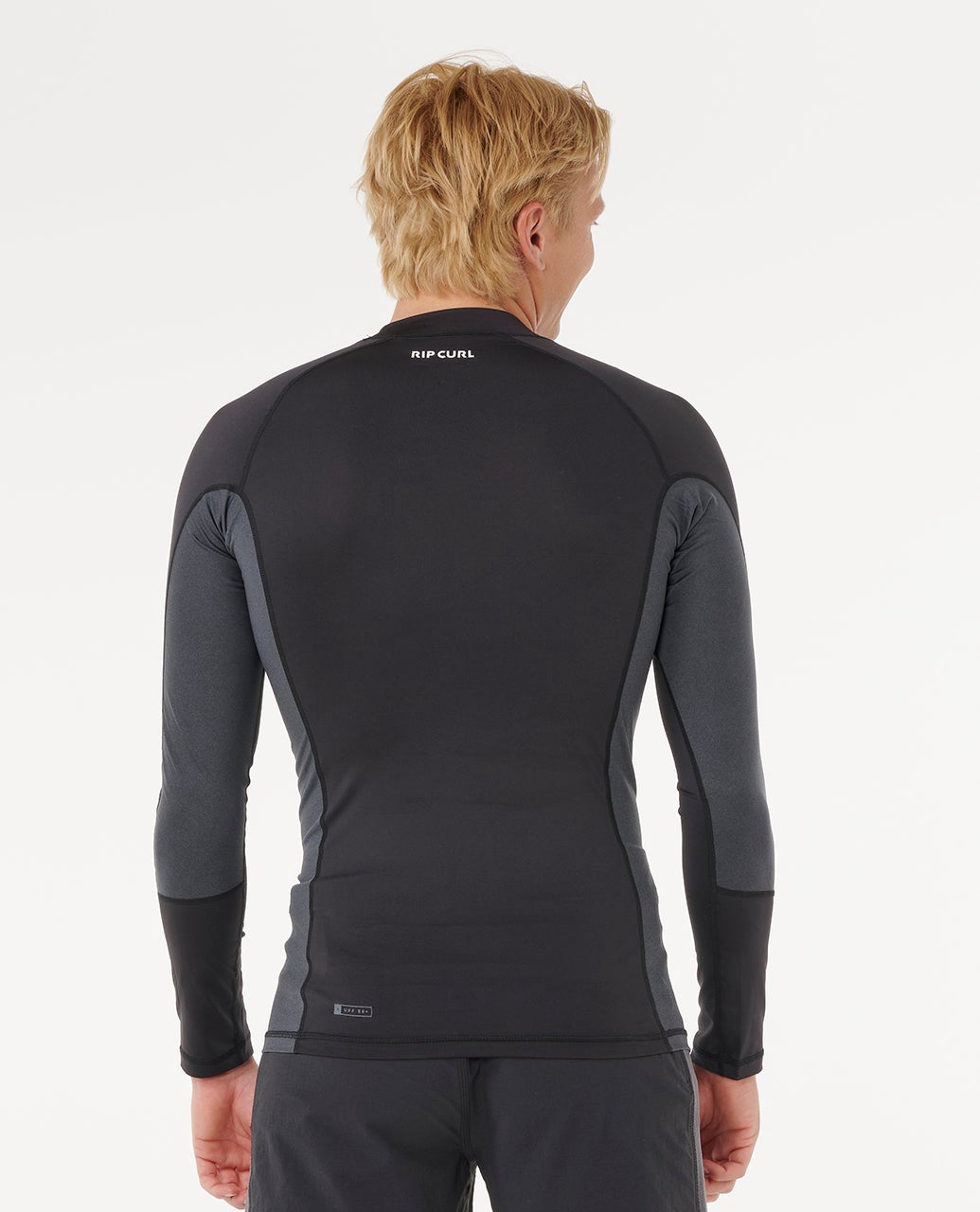 Rip Curl | Waves Icon 50+ UPF Performance Fit Long Sleeve Rashguard. Black