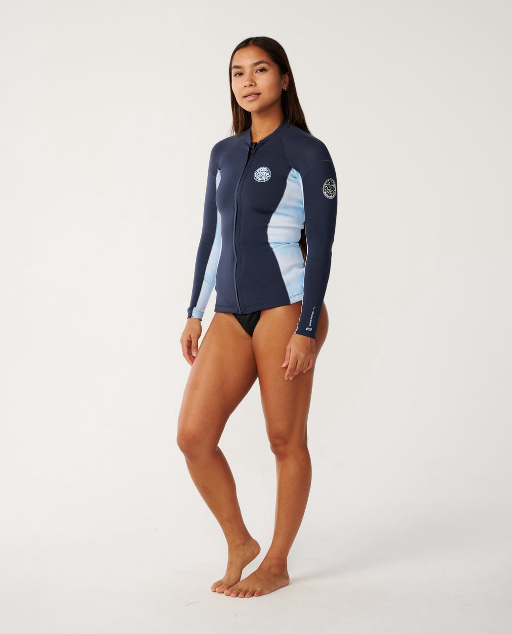 Rip Curl | Ladies Dawn Patrol 1.5mm Long Sleeve Jacket. Blue Slate
