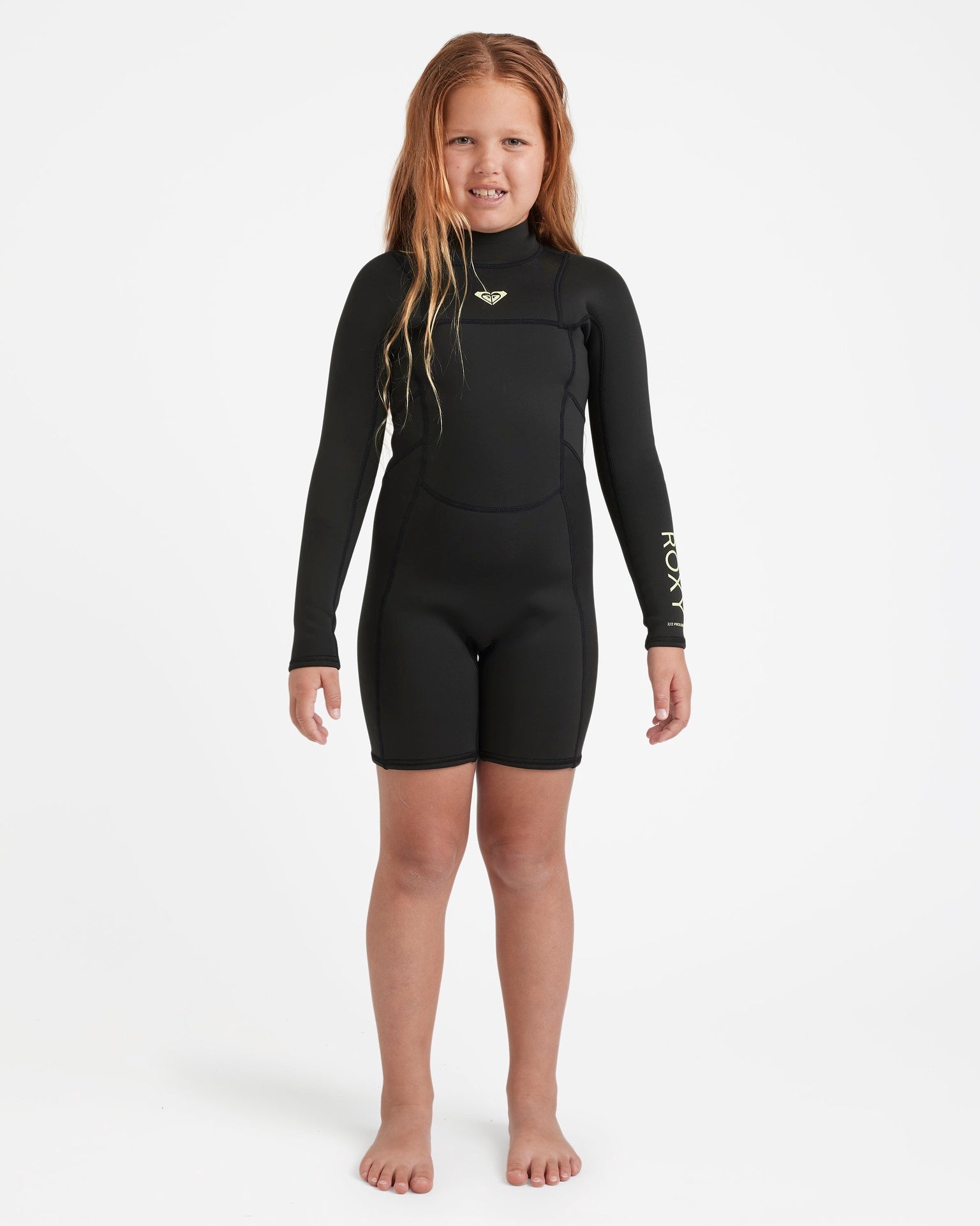 Roxy | Girls Prologue+ 2/2mm Long Sleeve Springsuit Wetsuit. Black
