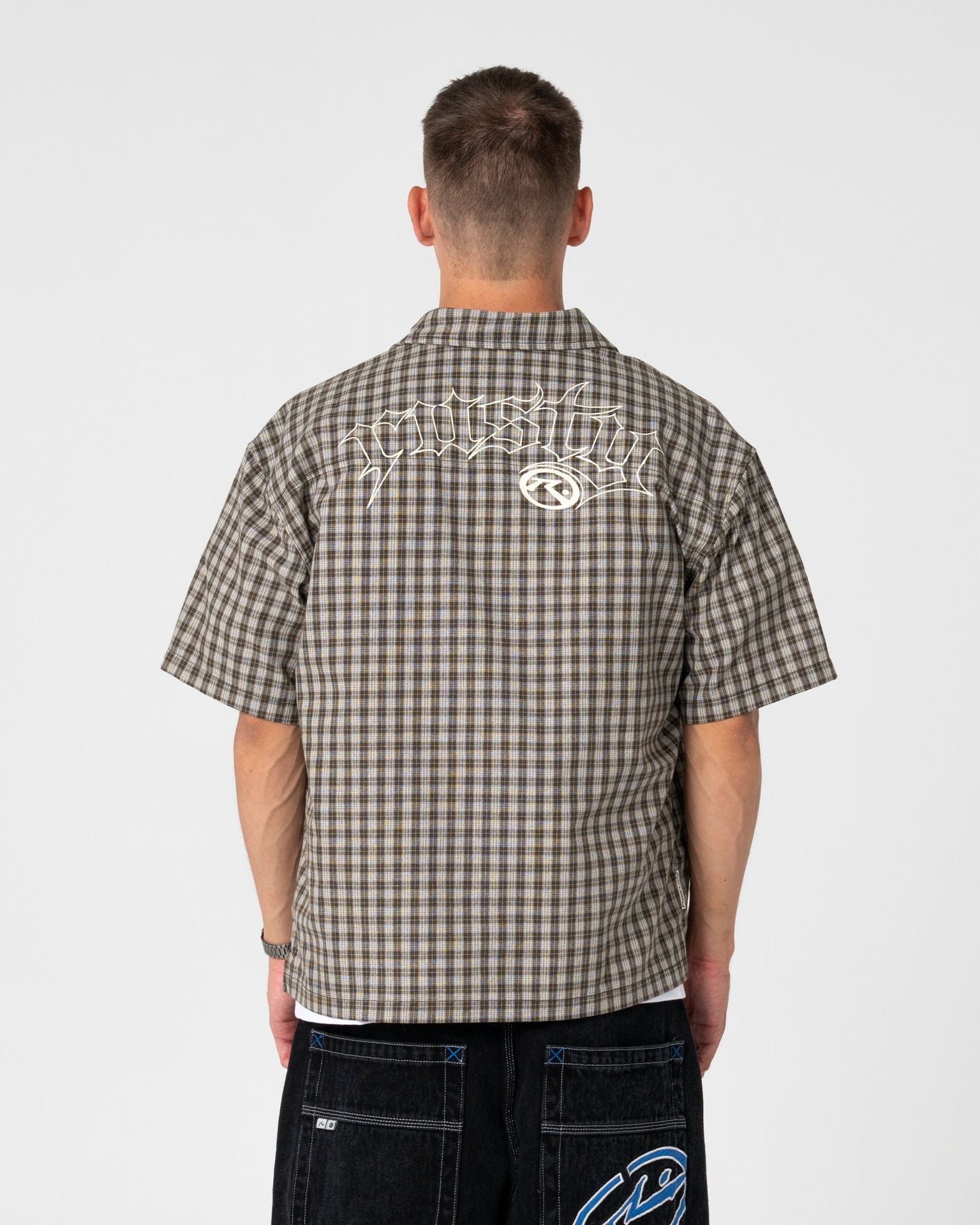 Rusty | Anarchy Short Sleeve Shirt. Savanna