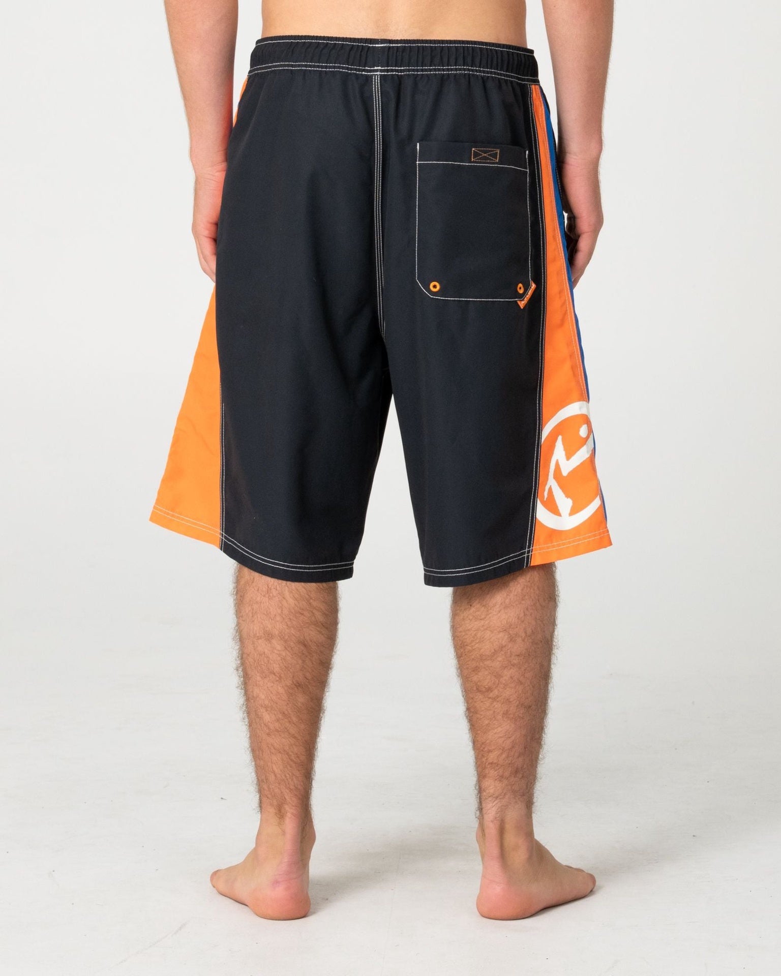 Rusty | Carnage 24" Baggy Fit Hybrid Waist Boardshort. Black