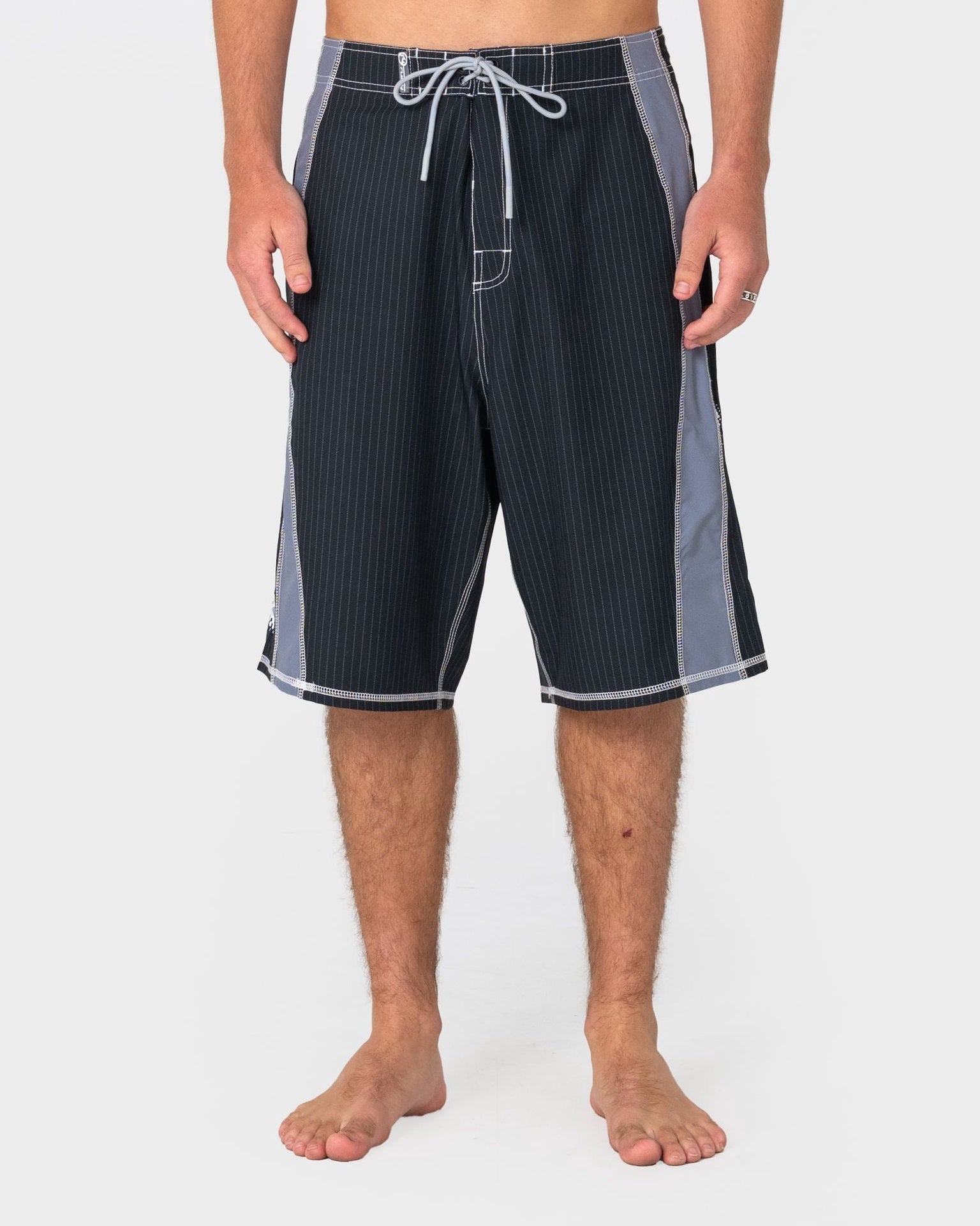 Rusty | Cybernate 23" Baggy Fit Fixed Waist Boardshort. Black 1