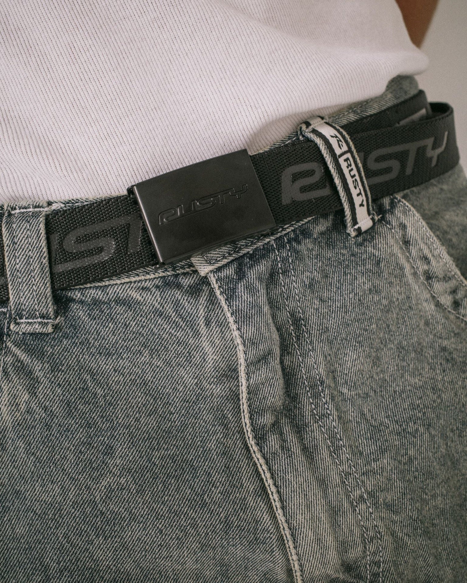 Rusty | Flip Daddy Reversible Stretch Webbing Belt With Bottle Opener Buckle.