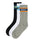 Rusty | Pit Crew Mid Calf 3-sock Pack Organic Cotton Striped Socks