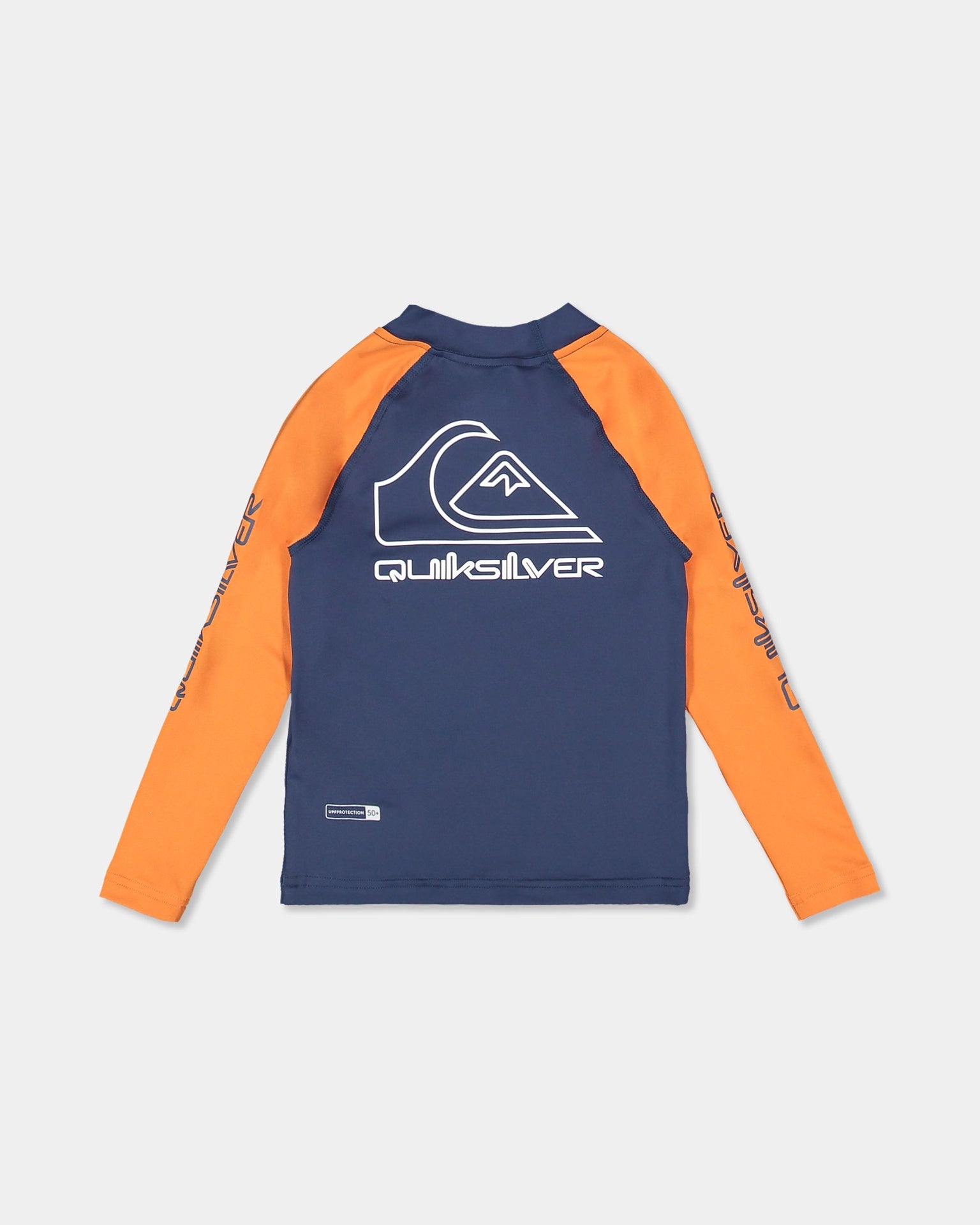 Quiksilver | Boys On Tour Long Sleeve 50+ UPF Rashguard. Jaffa Orange