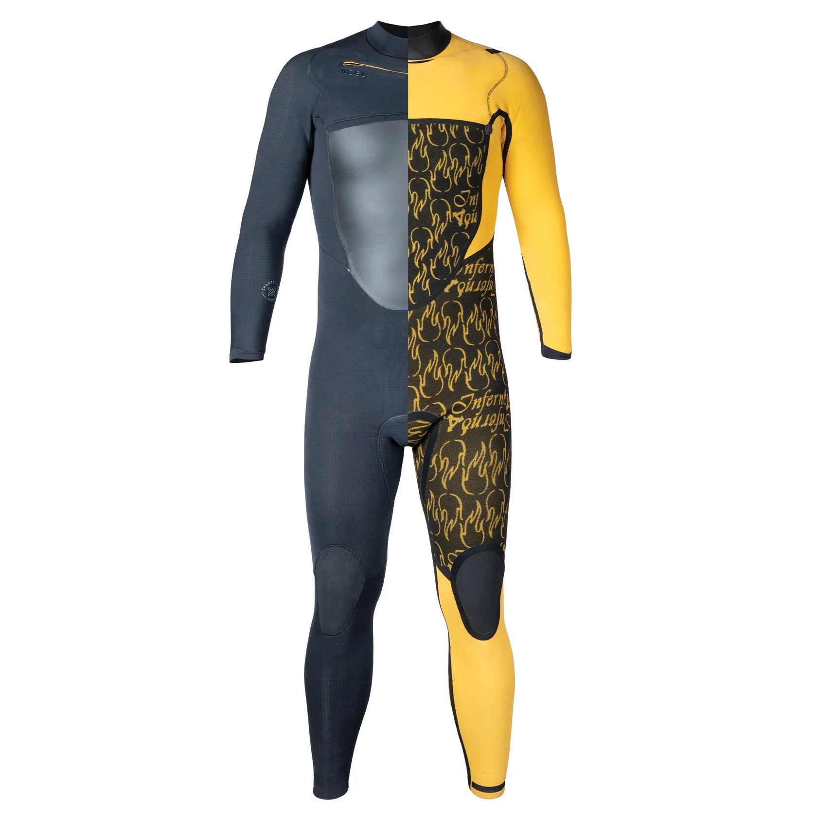 XCEL | Drylock 3/2mm Chest Zip Long Sleeve Steamer Full Suit Wetsuit. Black