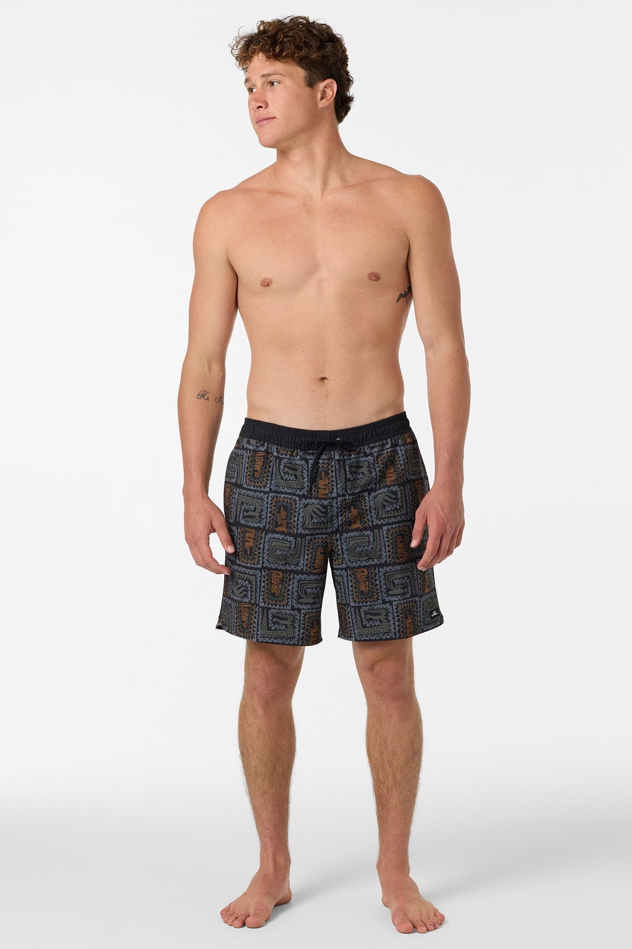 O'Neill | Hermosa Hyperfreak 17" Swim Trunks. Black