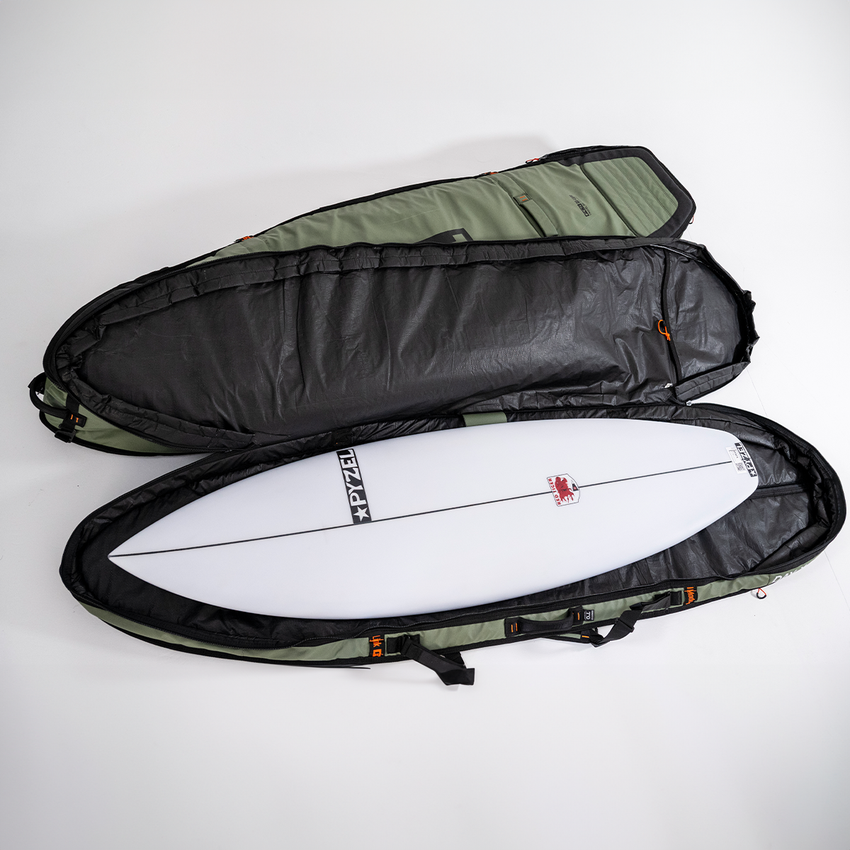 FCS | 6'7" GO-Light Day-X Shortboard / Fish Surfboard Cover
