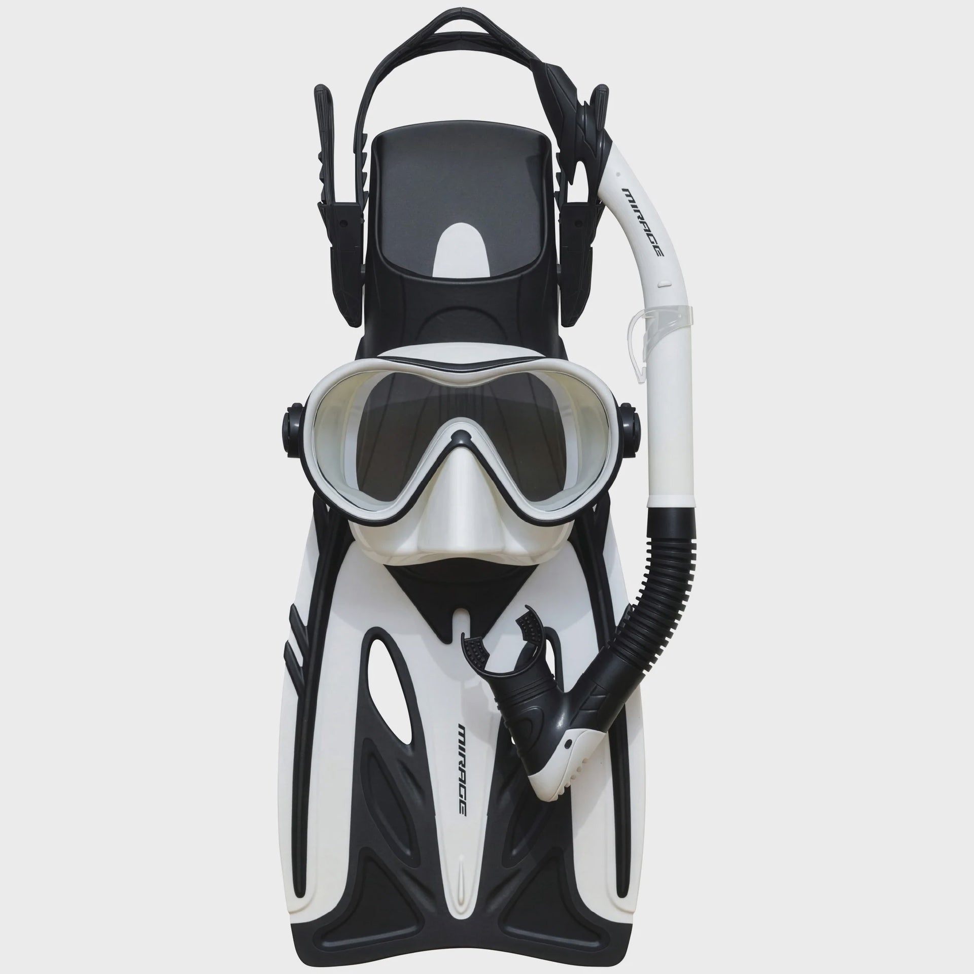 Mirage | Phantom Silicone Single Lens Mask, Snorkel and Fin Set 55