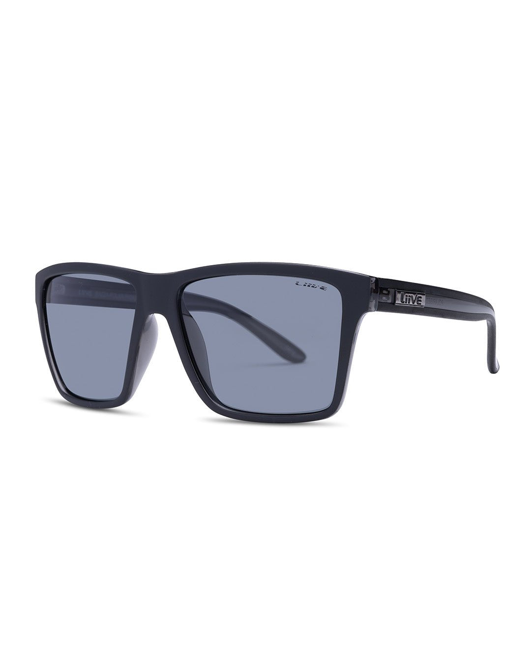 LIIVE | Bazza Sunglasses. Matt Black Xtal Black/Polarised