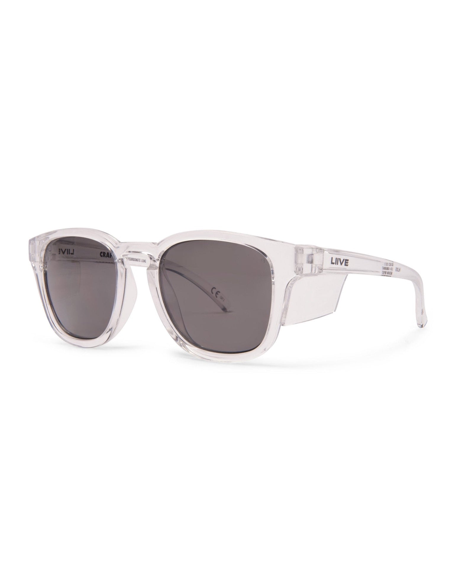 LIIVE | Z Crafter safety sunglasses. Smoke Xtal Clear Blinker