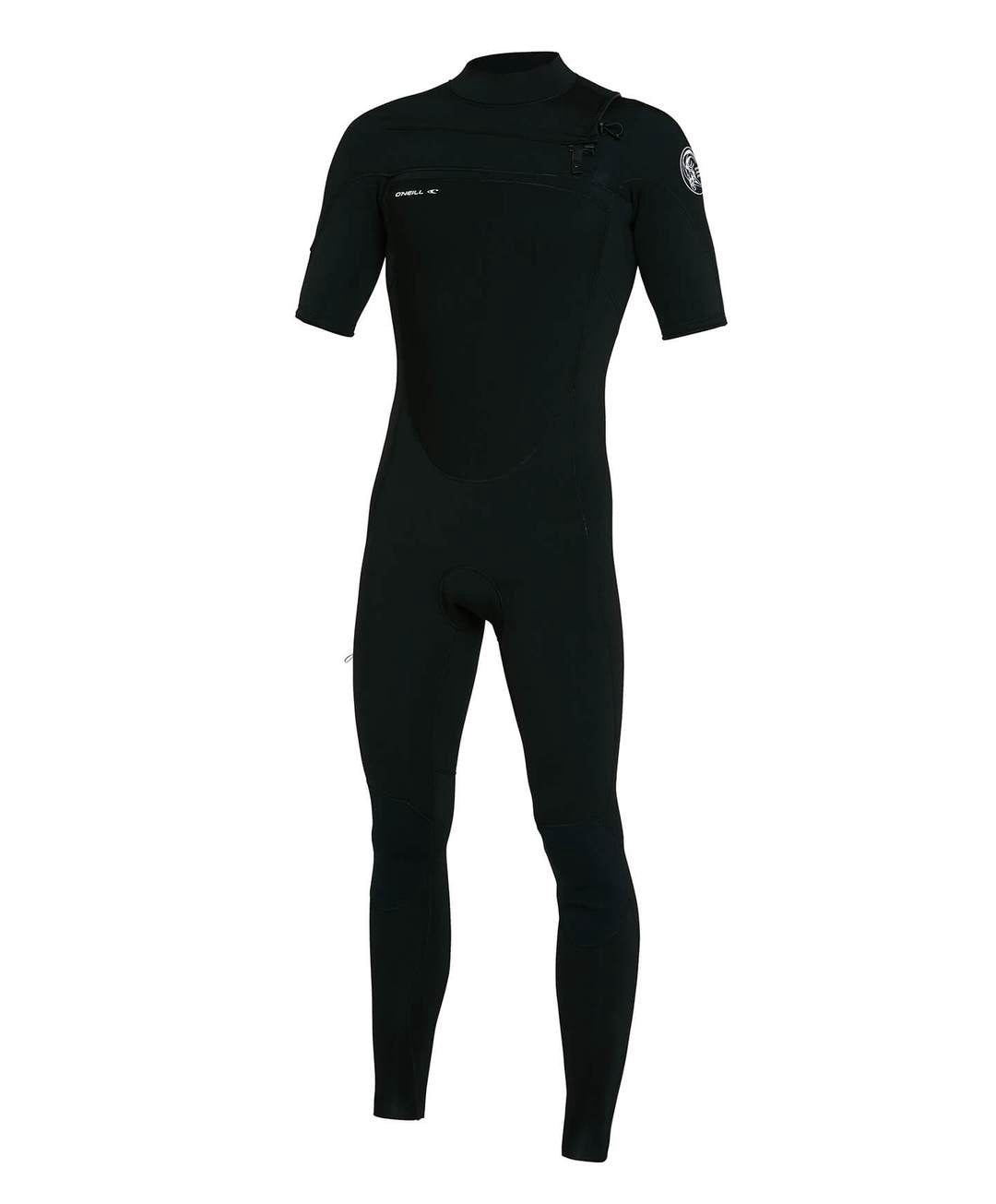 O'Neill | Defender  2/2mm Back Zip Short Sleeve Steamer Full Suit Wetsuit. Blk/Blk/Blk